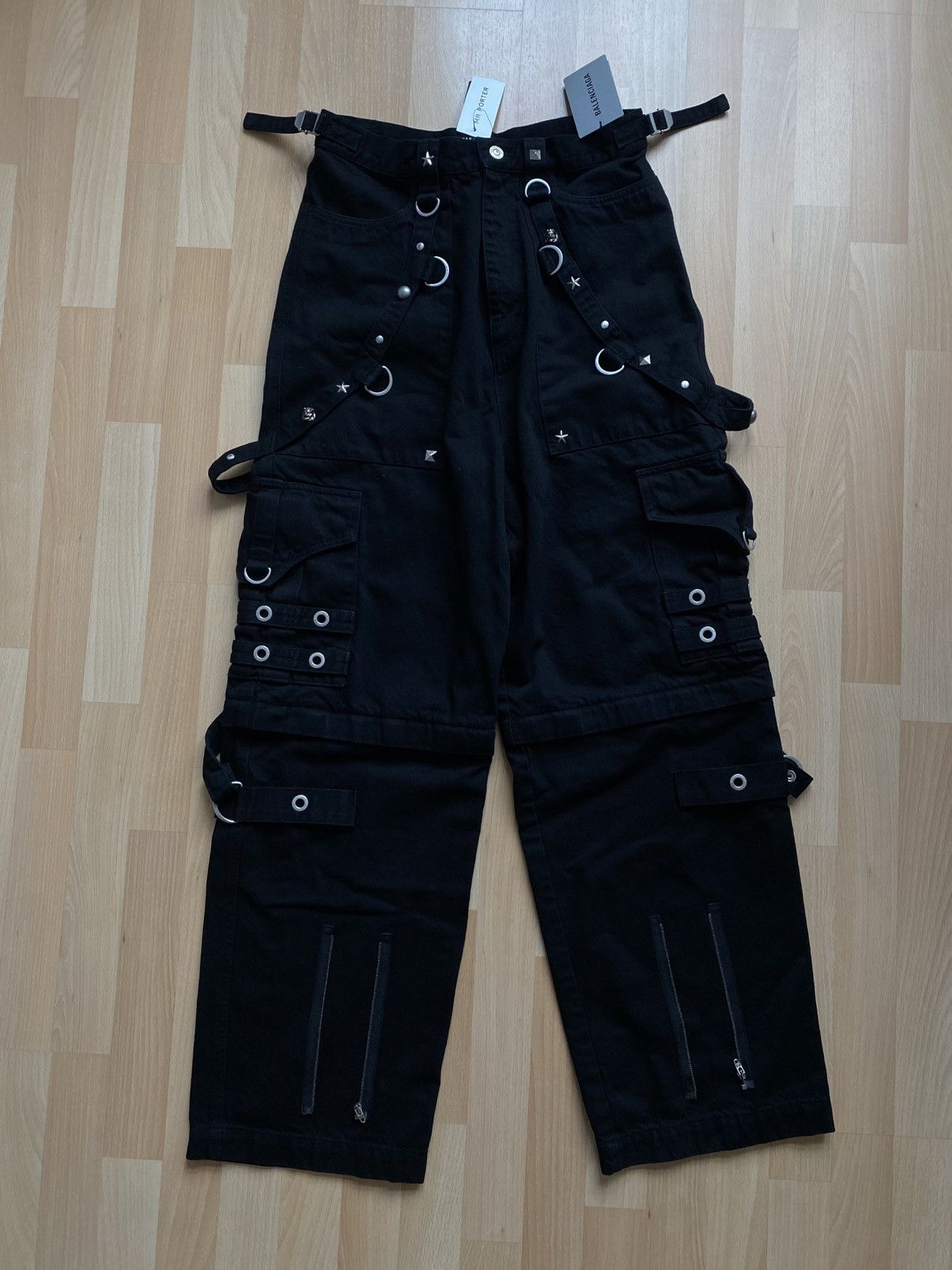 Balenciaga Raver Denim Jeans Black