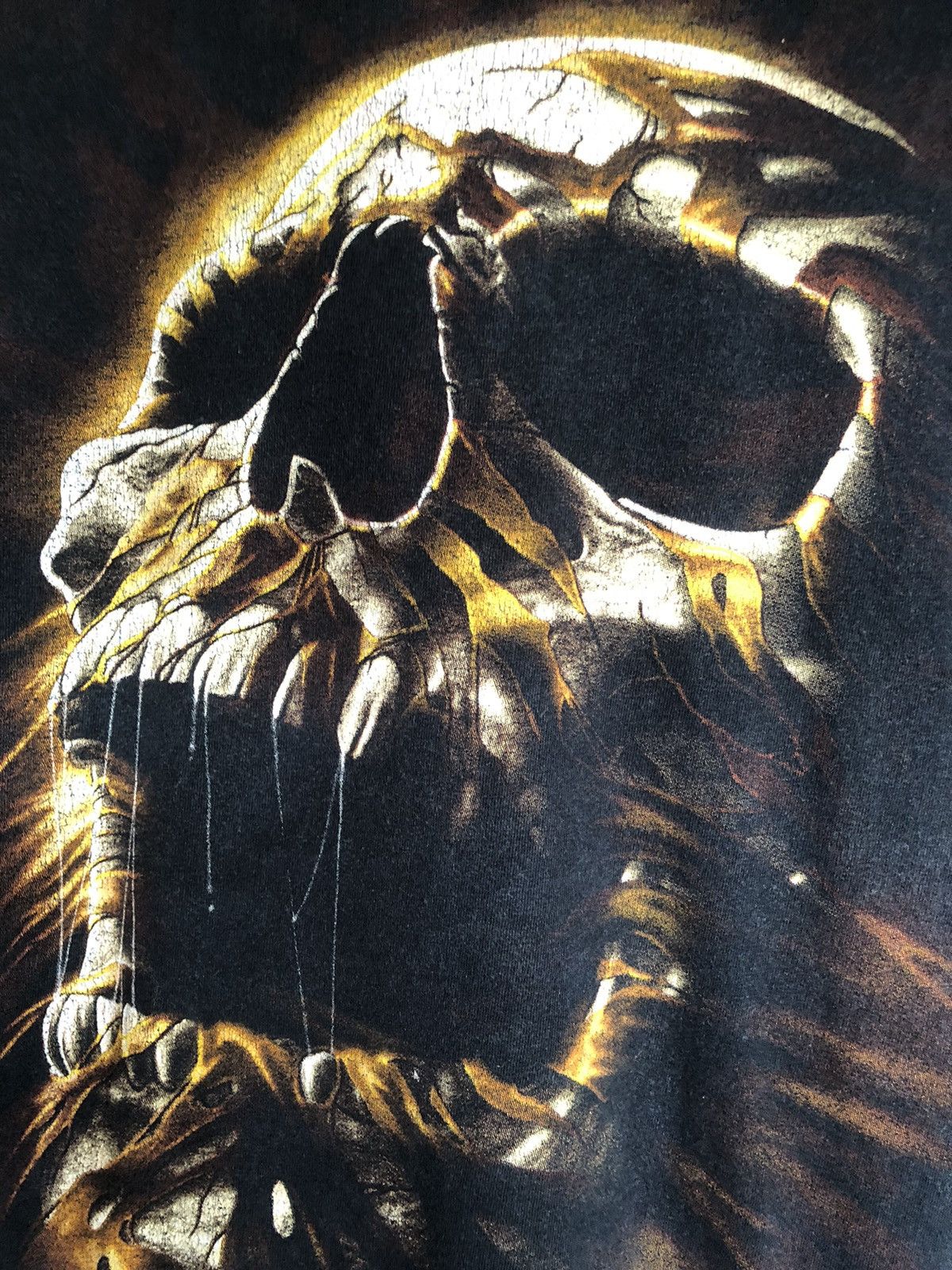 Affliction × Vintage Crazy Vintage Y2K Halloween Skull Tshirts Size US L / EU 52-54 / 3 - 8 Thumbnail