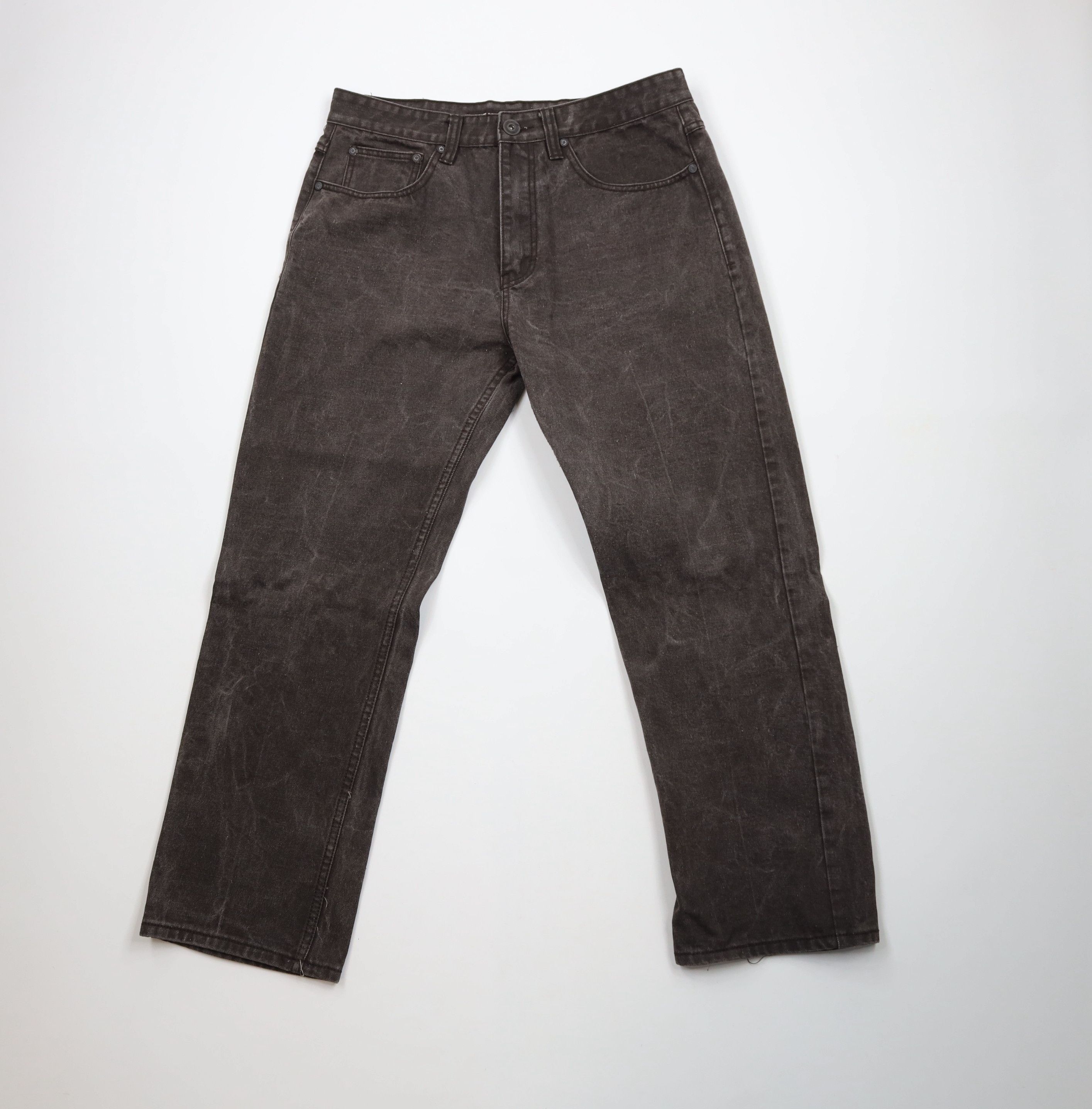 Vintage Vintage 90s Y2K Streetwear Fit Wide Leg Denim Jeans Brown Size US 34 / EU 50 - 1 Thumbnail