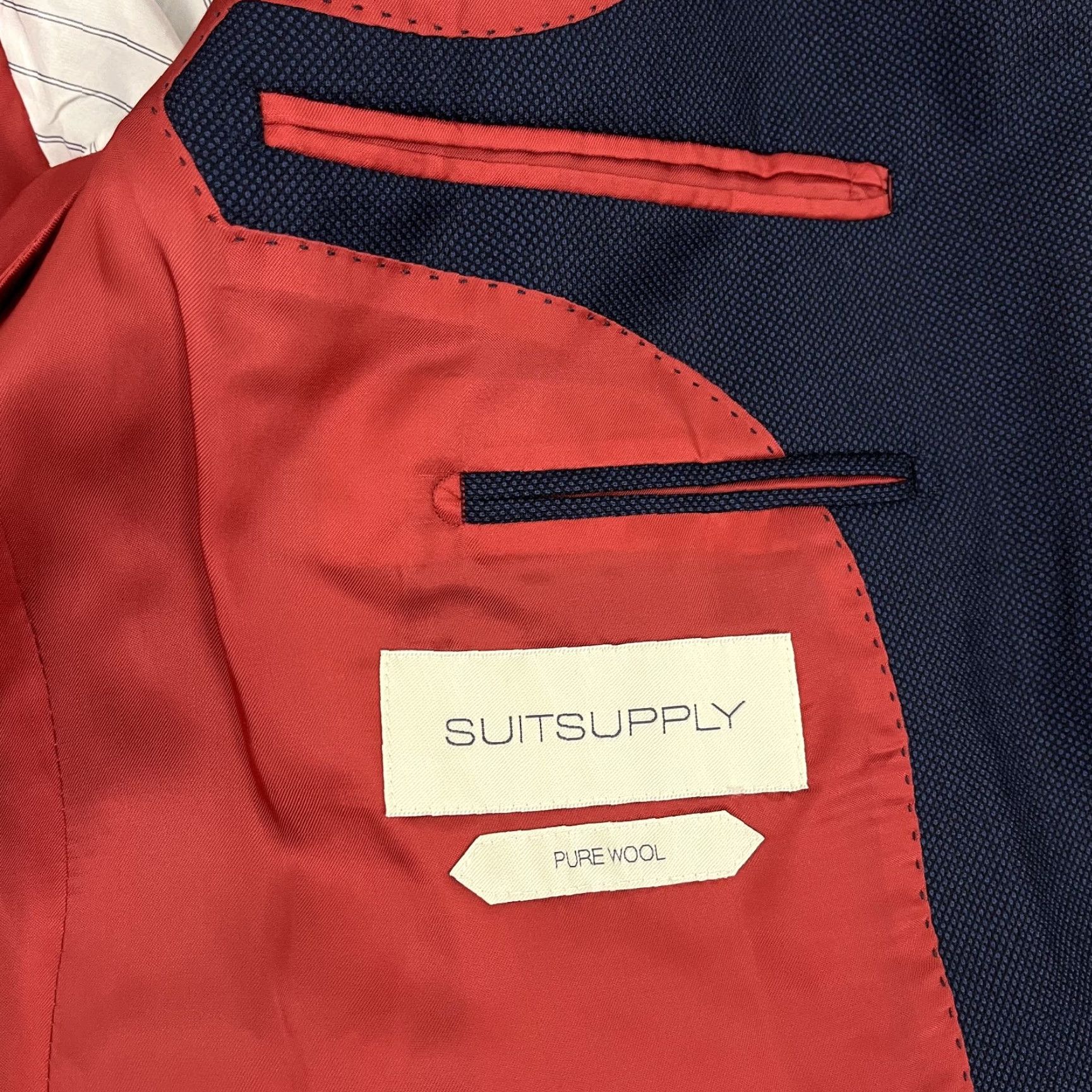 Suitsupply SuitSupply Blazer Jacket Mens US 42 Blue Pure Wool Vitale Barberis Canonico Coat Size 42R - 2 Thumbnail