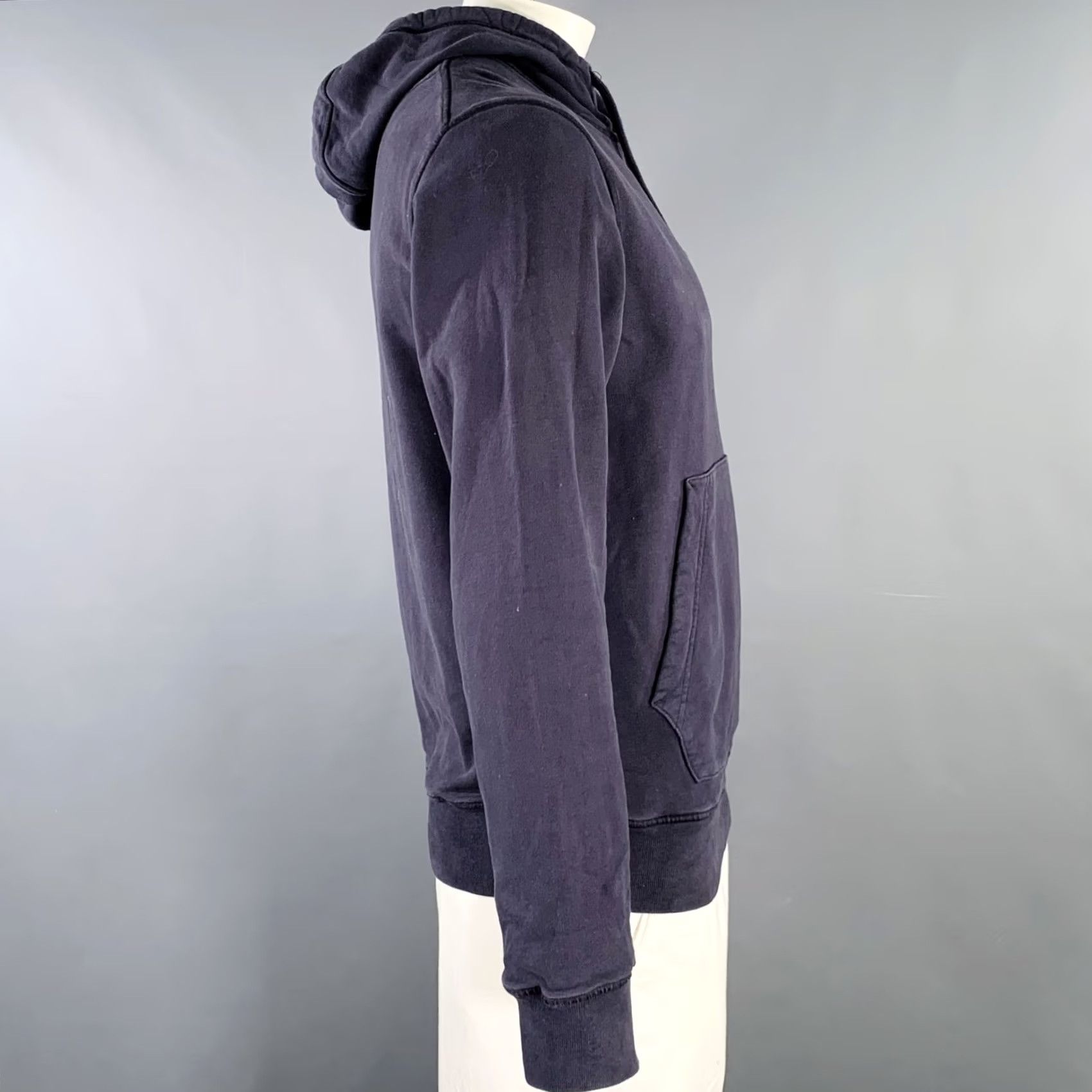 Stone Island STONE ISLAND Size L Grey Blue Cotton Hooded Sweatshirt Mens Size US L / EU 52-54 / 3 - 3 Thumbnail