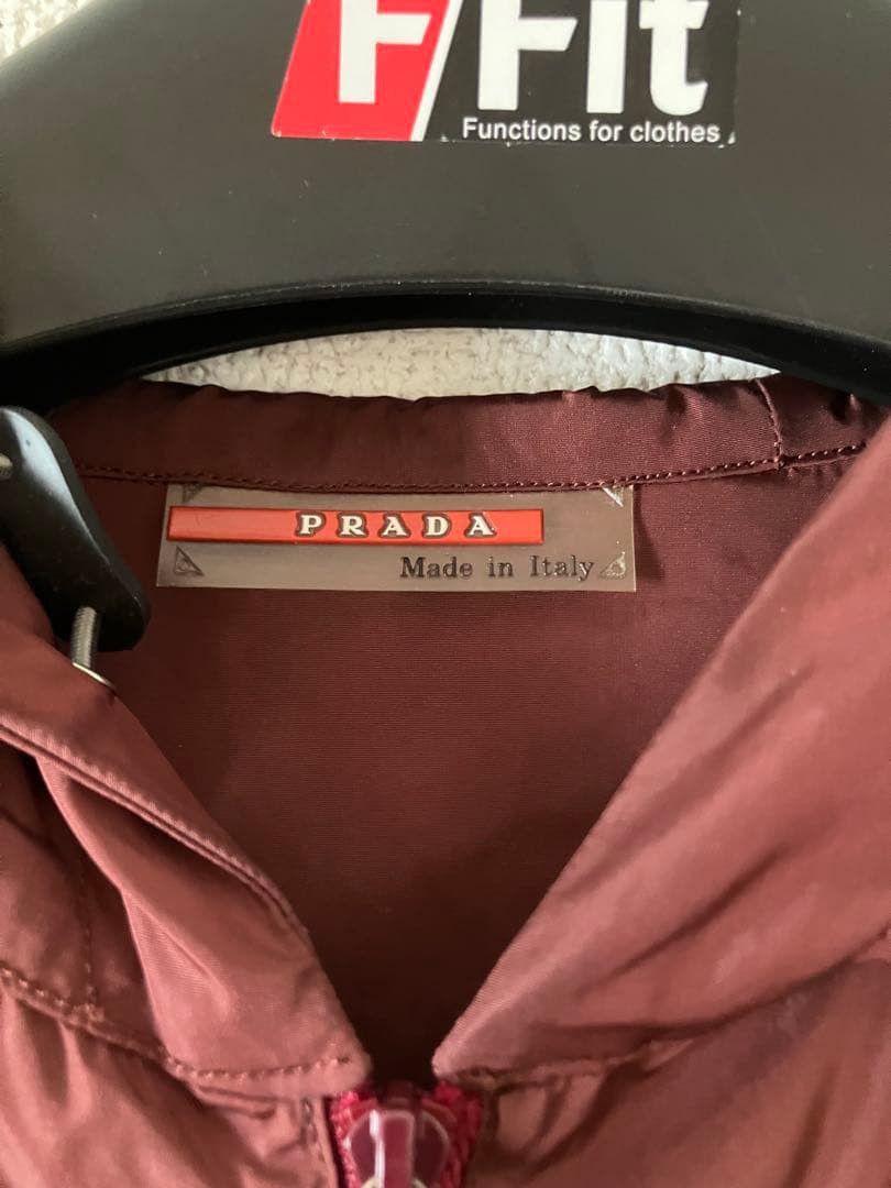 Prada PRADA SPORT Dark Red Hooded Jacket 2000SS Size US M / EU 48-50 / 2 - 4 Thumbnail