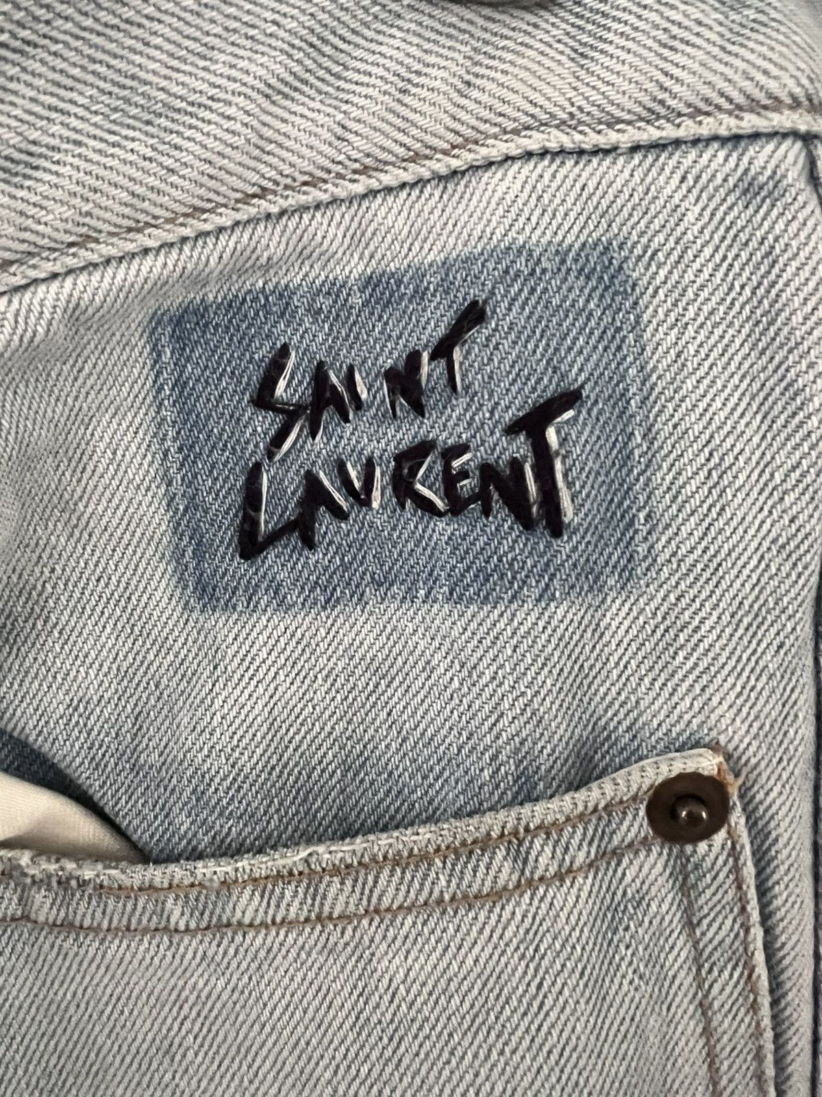 Saint Laurent Paris LOWEST PRICE Japanese Denim Slim Saint Laurent jeans Size US 32 / EU 48 - 4 Thumbnail