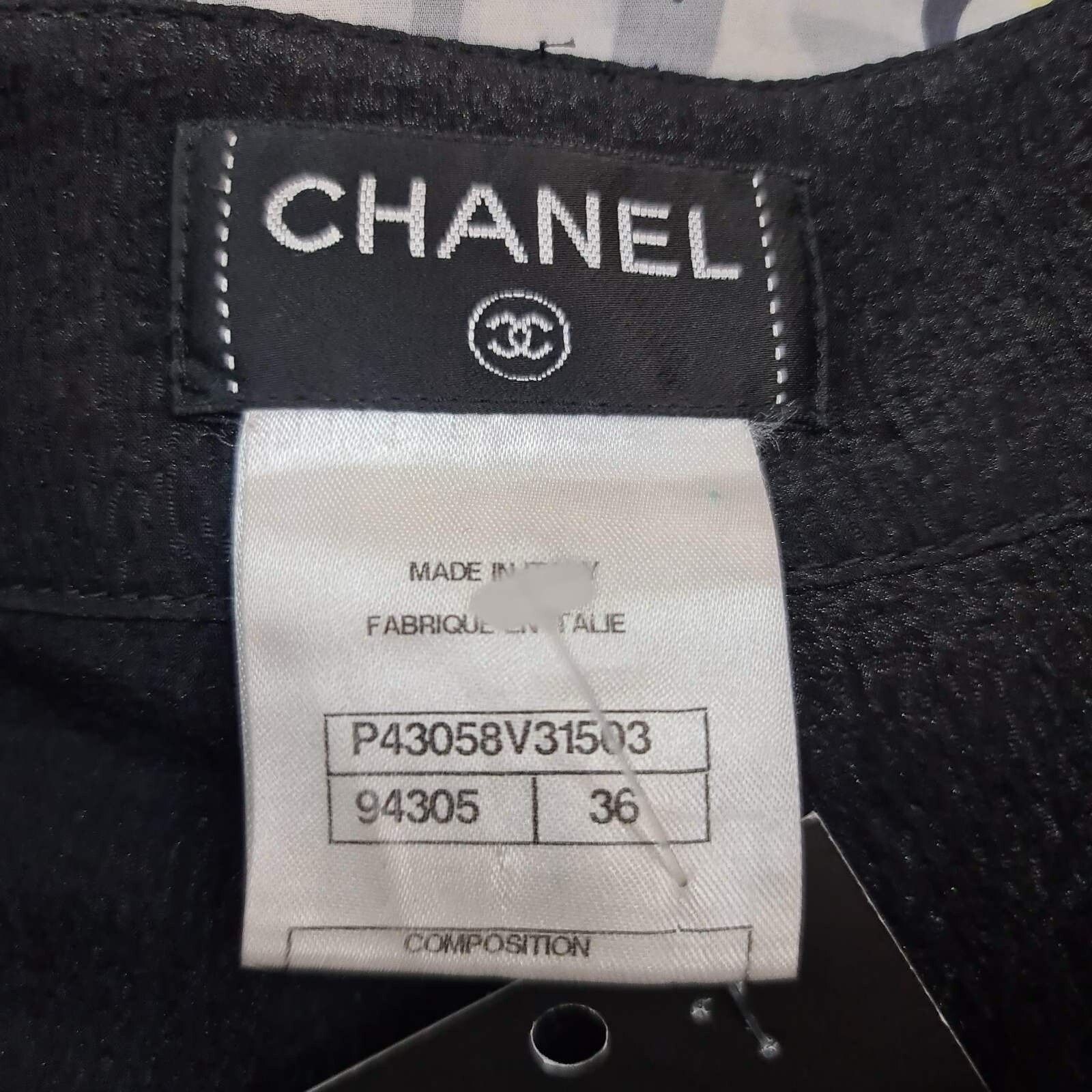 Chanel Chanel Black Mini Shorts Size 36 Size 26" / US 2 / IT 38 - 3 Thumbnail