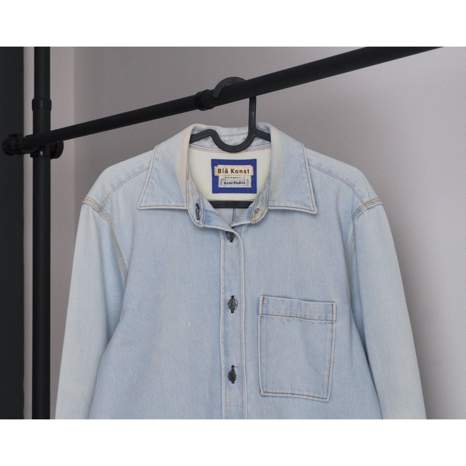 Acne Studios Acne studios bla konst light blue indigo overshirt jacket Size US XS / EU 42 / 0 - 2 Thumbnail