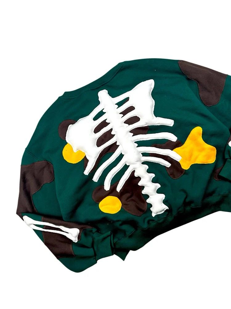 Japanese Brand Reworked 1 of 1 Toxic Ribcage 3D Puff Sweatshirt Size XL Size US XL / EU 56 / 4 - 4 Thumbnail