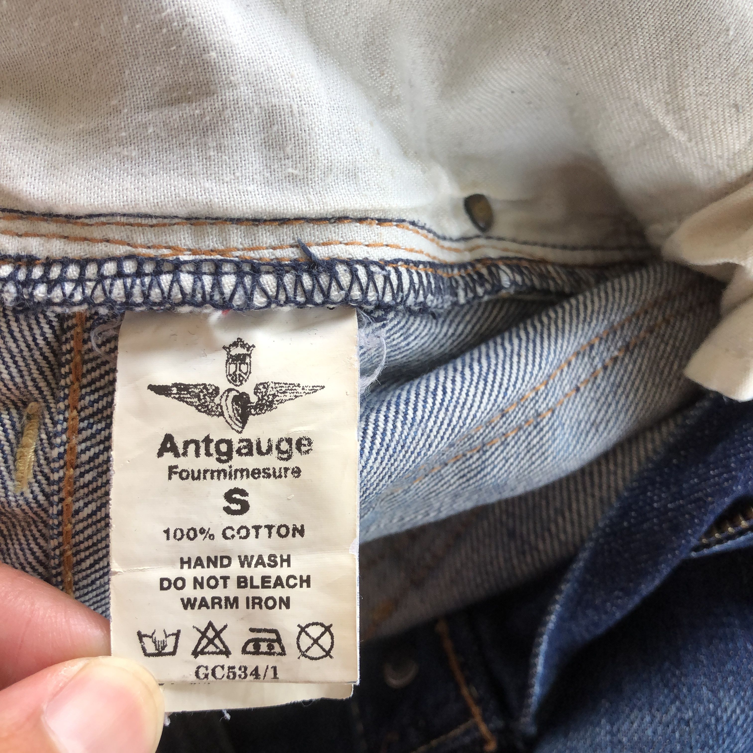 Japanese Brand Distressed Antgauge Fourmimesure Selvedge Jeans Denim Pants Size US 28 / EU 44 - 7 Thumbnail
