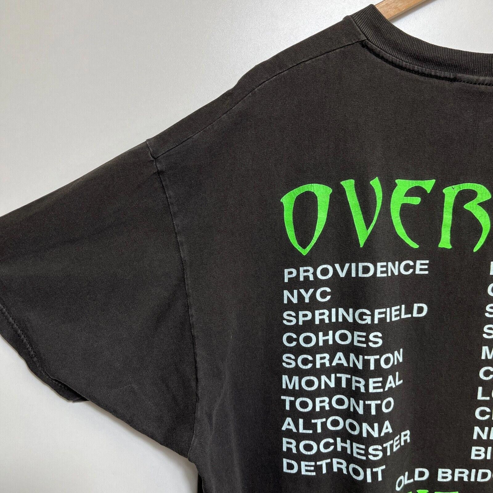 Hanes × Vintage Vintage 90s Overkill Necroshine T-shirt XL On The Road Again Size US XL / EU 56 / 4 - 10 Thumbnail