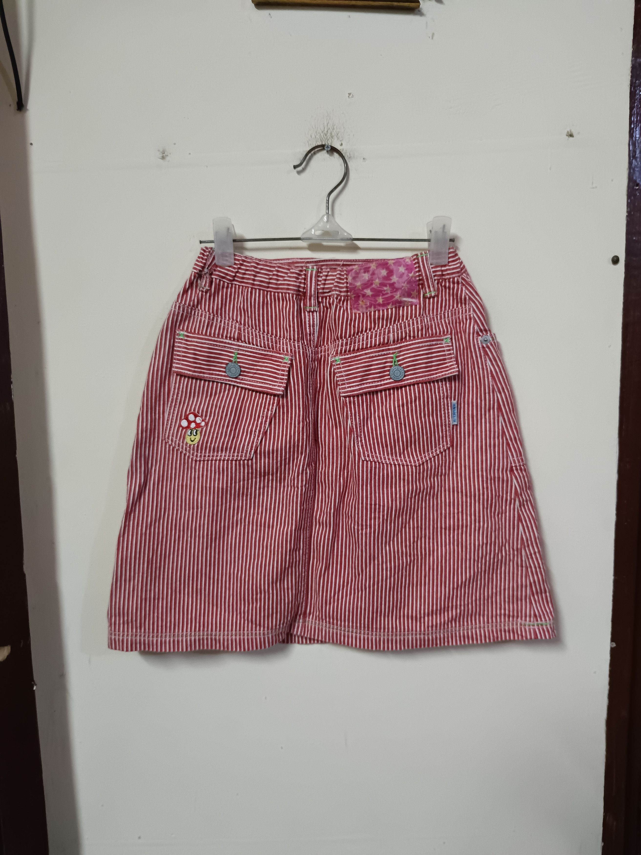 Angel Blue Angel blue denim patch skirt Size 22" - 5 Thumbnail