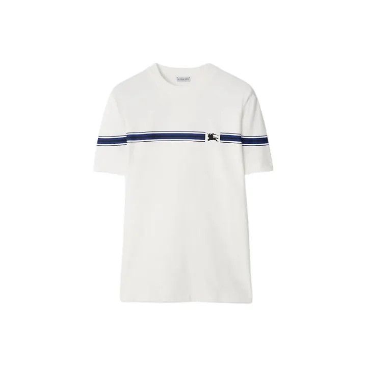 Burberry Burberry SS24 Striped Logo T-shirt for Men Size US L / EU 52-54 / 3 - 1 Thumbnail