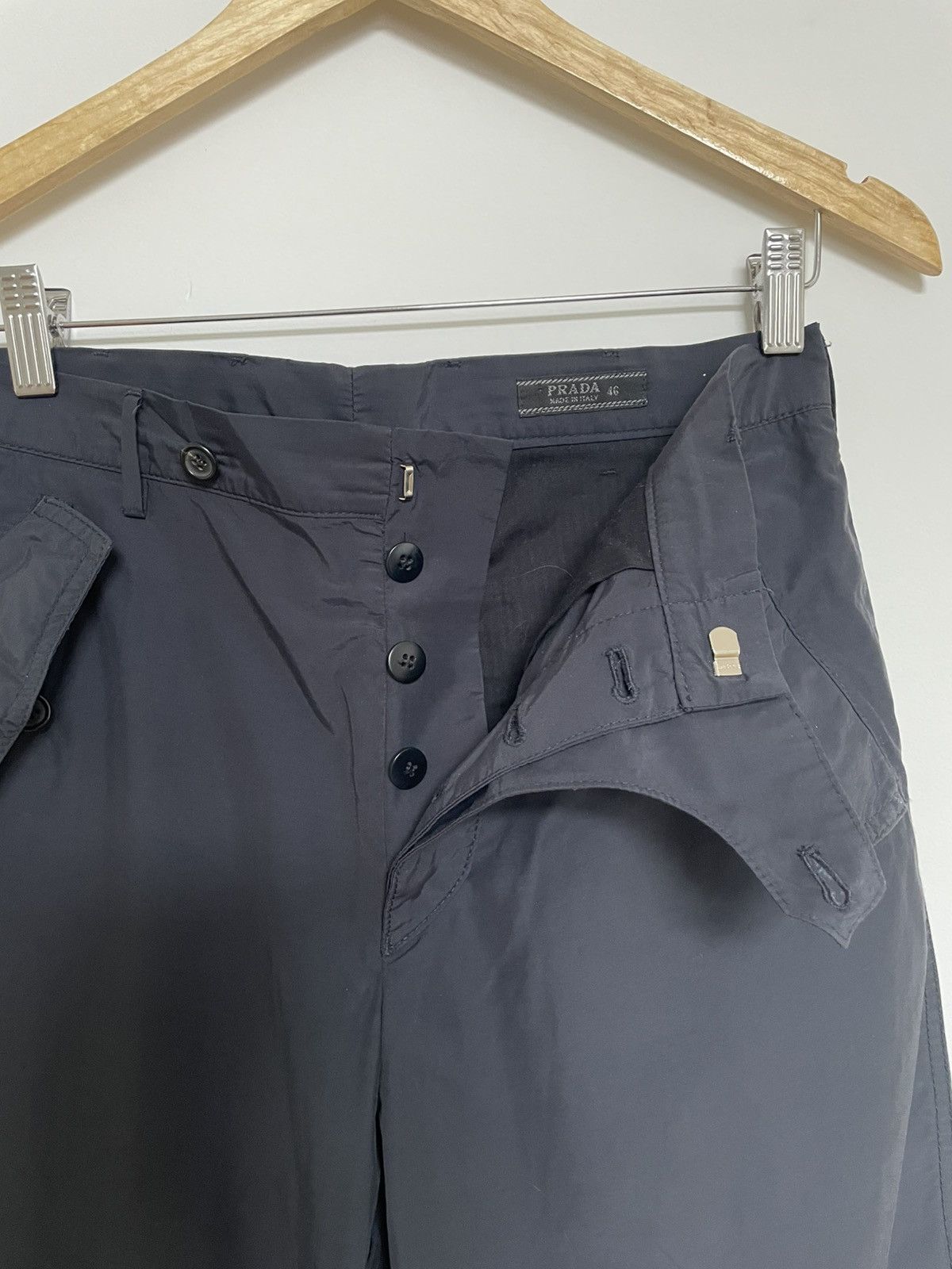Prada Prada cotton nylon trouser dark navy Size US 30 / EU 46 - 5 Thumbnail