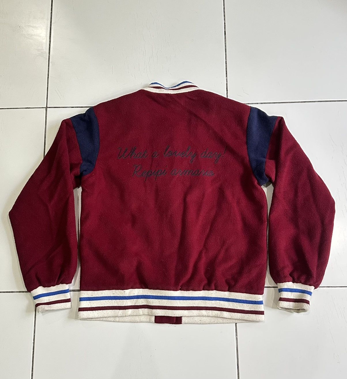 Japanese Brand Repipi armario varsity fleece jackets Size US L / EU 52-54 / 3 - 2 Thumbnail
