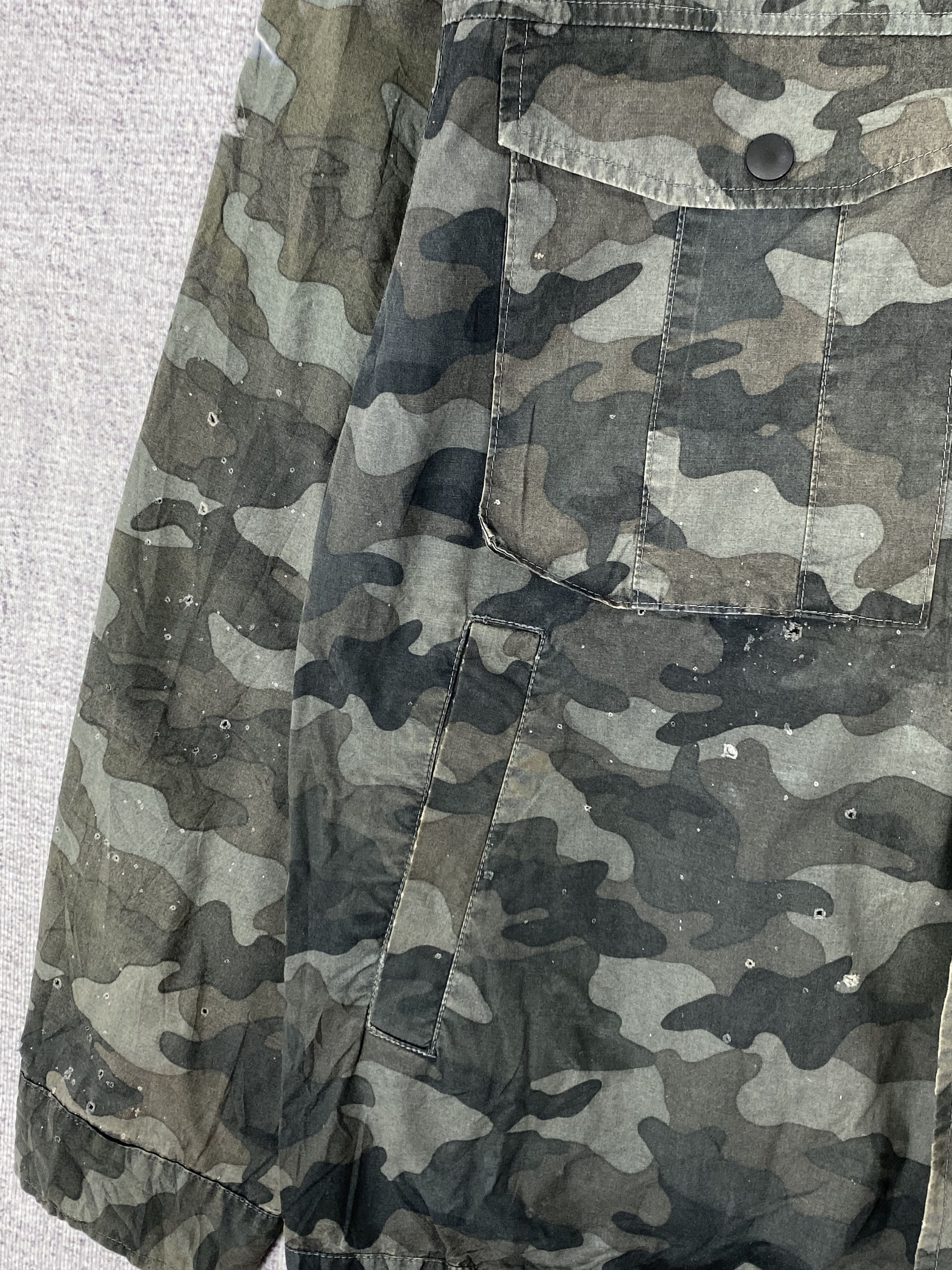 Japanese Brand Vintage Kuchofuku Camo Zip Up Plain Canvas Jacket Size US L / EU 52-54 / 3 - 6 Thumbnail