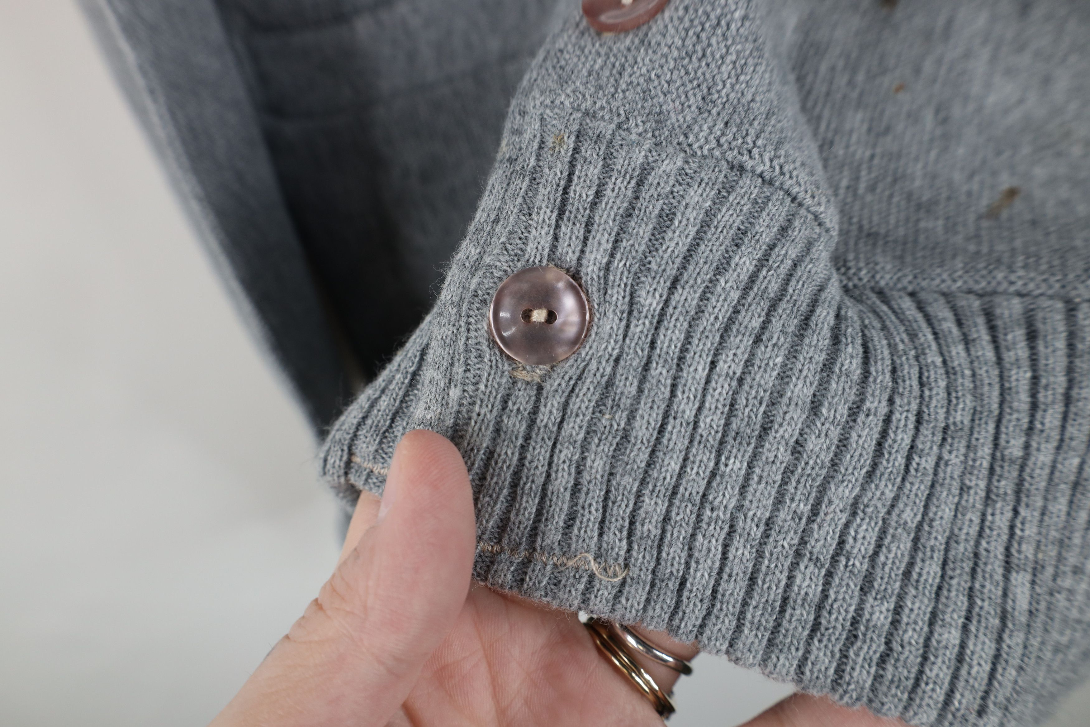 Vintage Vintage 70s Streetwear Blank Knit Cardigan Sweater USA Size US M / EU 48-50 / 2 - 5 Thumbnail