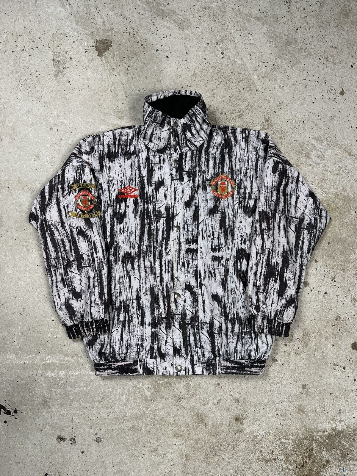 Umbro Vintage 90s Umbro x Manchester United Training Bomber Jacket Size US S / EU 44-46 / 1 - 2 Thumbnail