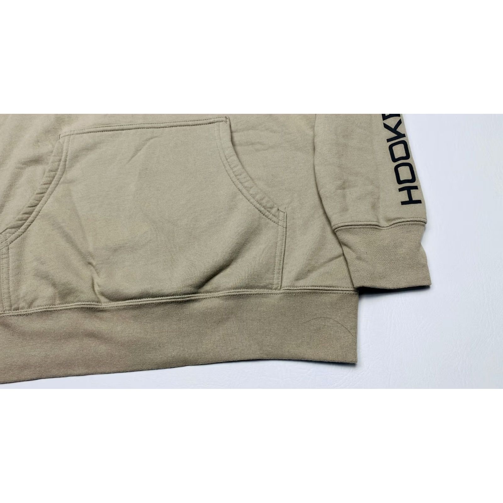 Vintage Hooked & Tagged Mens Medium Pullover Hoodie Fish Hooked And Tagged AR15 Rifle 7717 Ivory Logo Pockets Hoodie Size US M / EU 48-50 / 2 - 4 Thumbnail