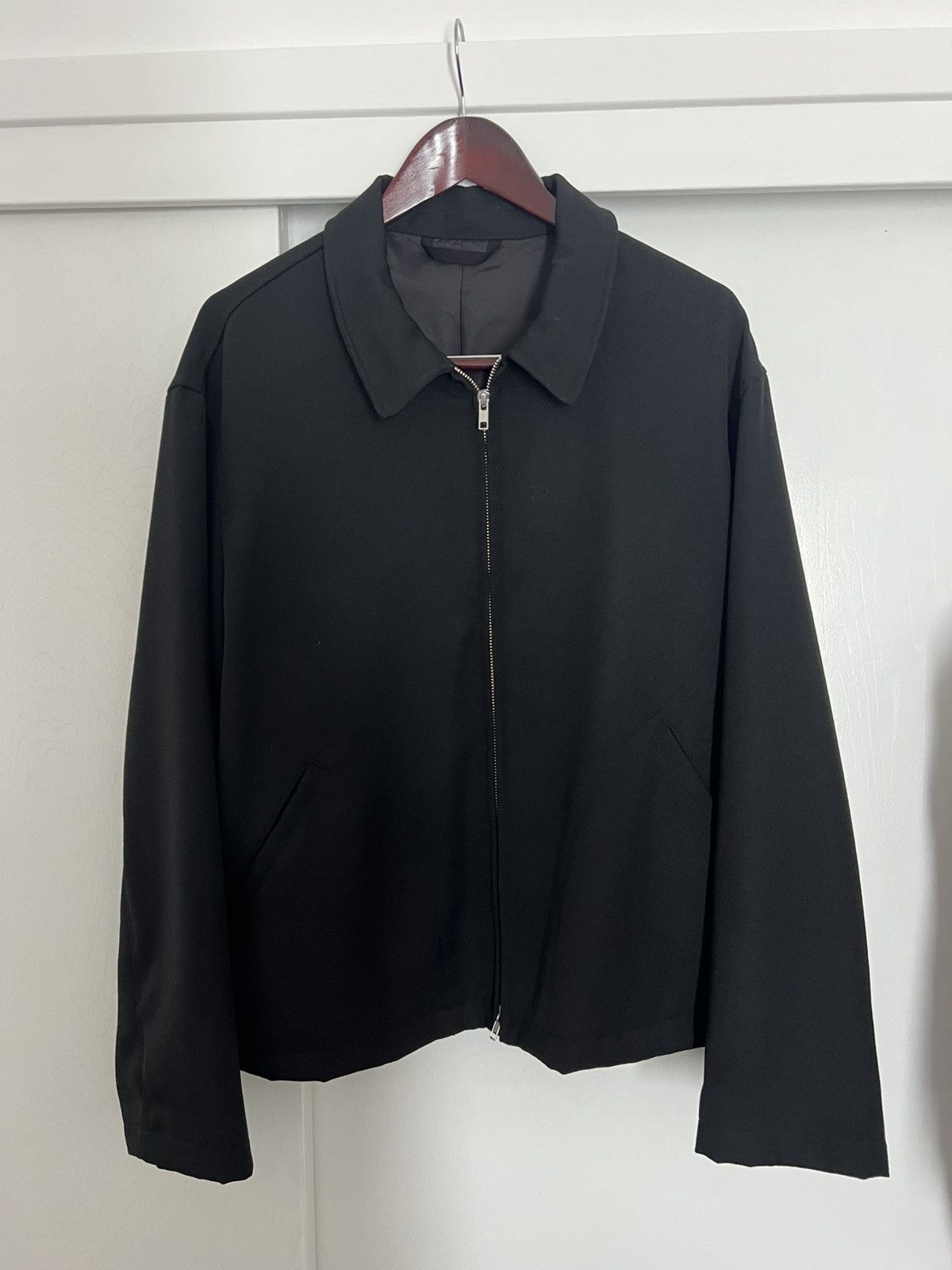 James Coward Site Jacket - Black Heavyweight Wool Gabardine - Size IV Size US L / EU 52-54 / 3 - 1 Thumbnail