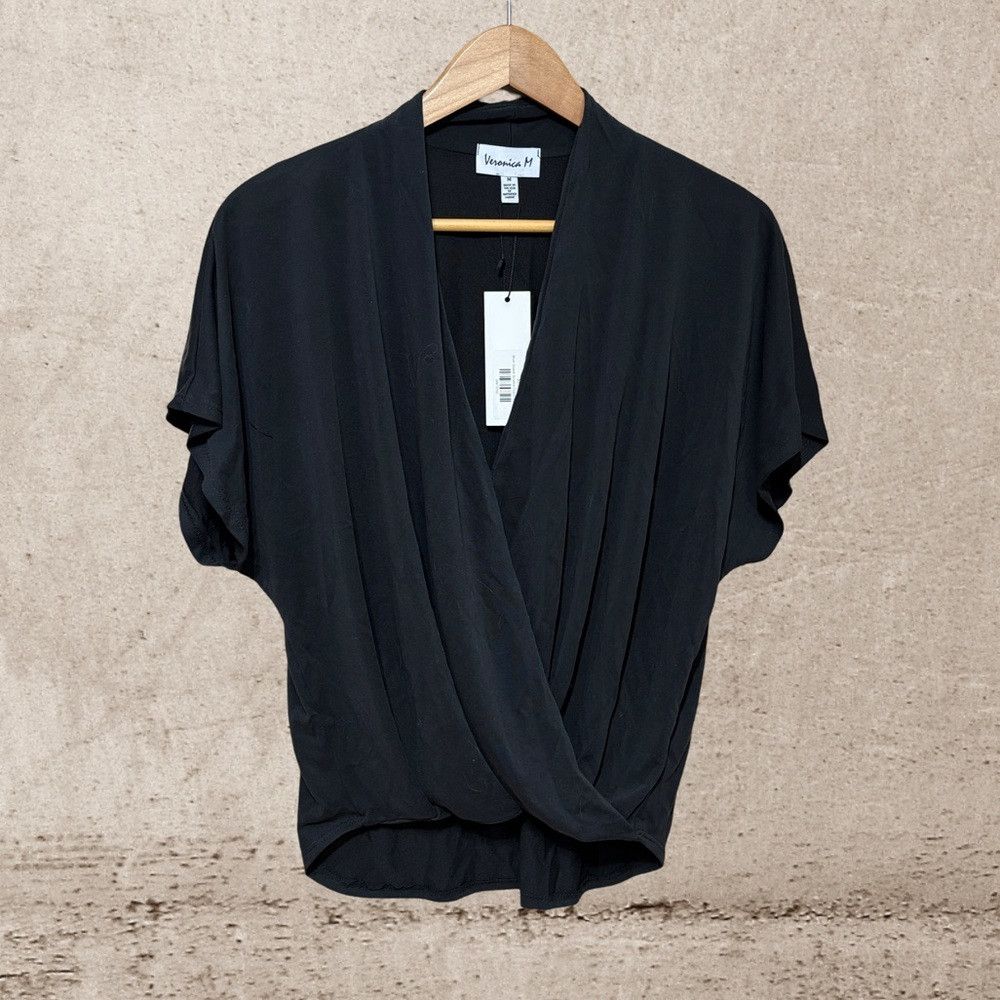 Other VeronicaM Surplice Cupro Top NWT Size M / US 6-8 / IT 42-44 - 1 Thumbnail
