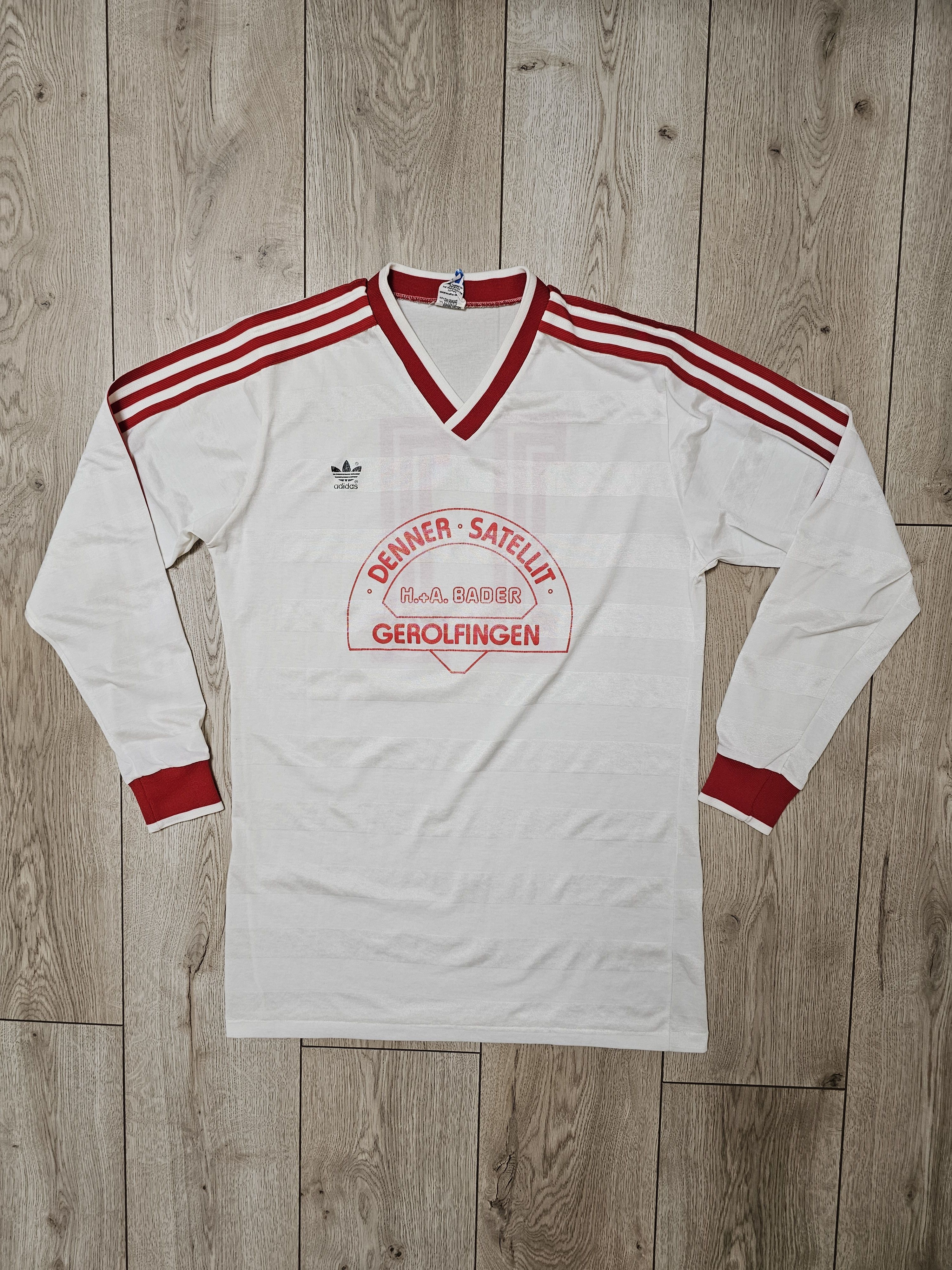 ADIDAS VINTAGE WEST GERMANY FOOTBALL SHIRT LONG SLEEVES 80s