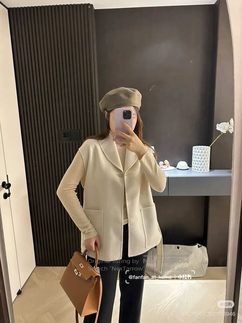 Hermes Hermes Pig Nose Silver Buckle Cashmere Vest Jacket Size XS / US 0-2 / IT 36-38 - 8 Thumbnail