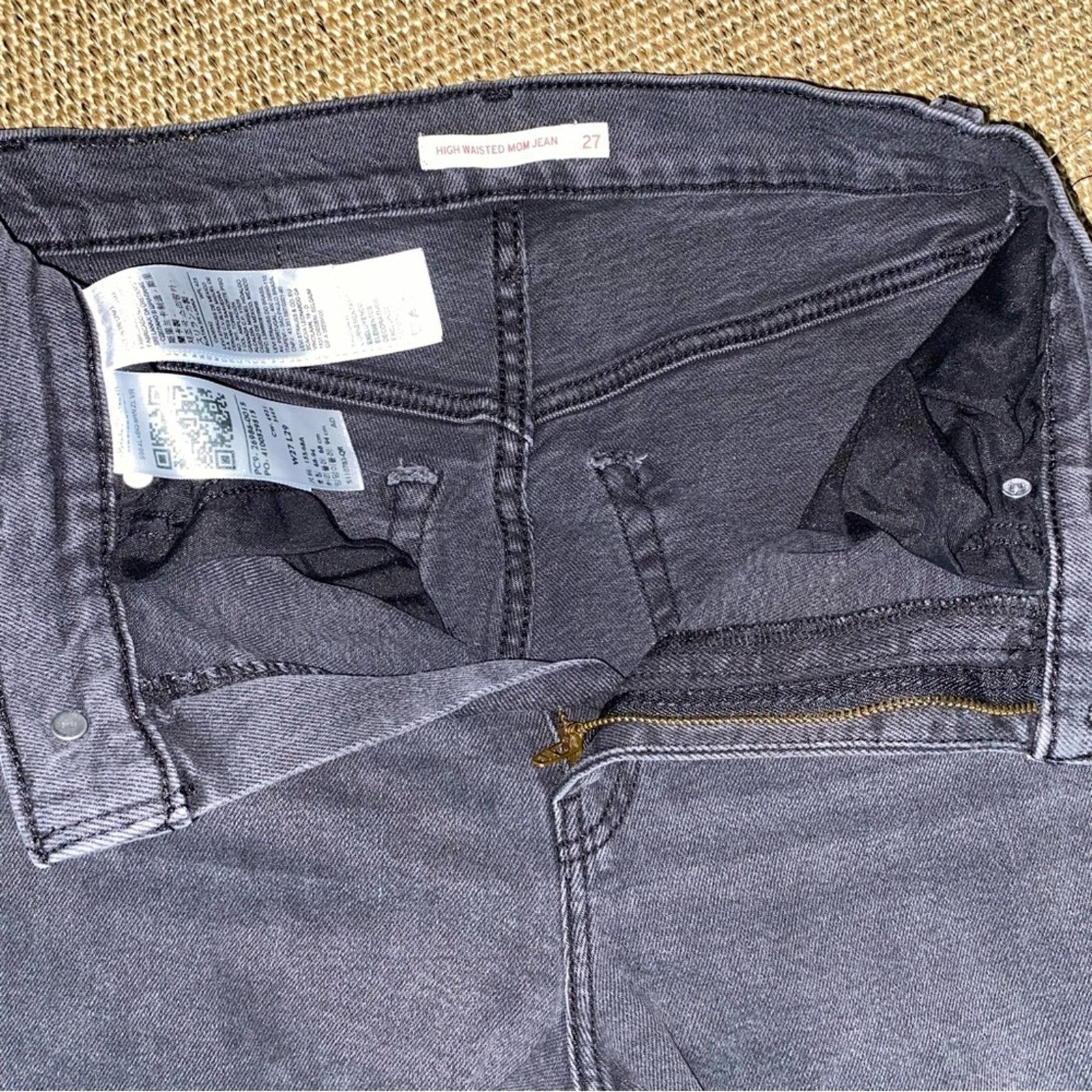 Levi's Levis Black High Rise Mom Jean waist 27 L 29 Size 27" / US 4 / IT 40 - 8 Thumbnail