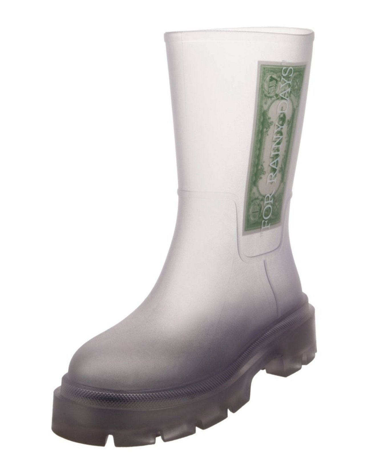 Off-White OFF-WHITE "Reboot Dollar" Rain Boots Transparent 45 US Size US 12 / EU 45 - 2 Thumbnail