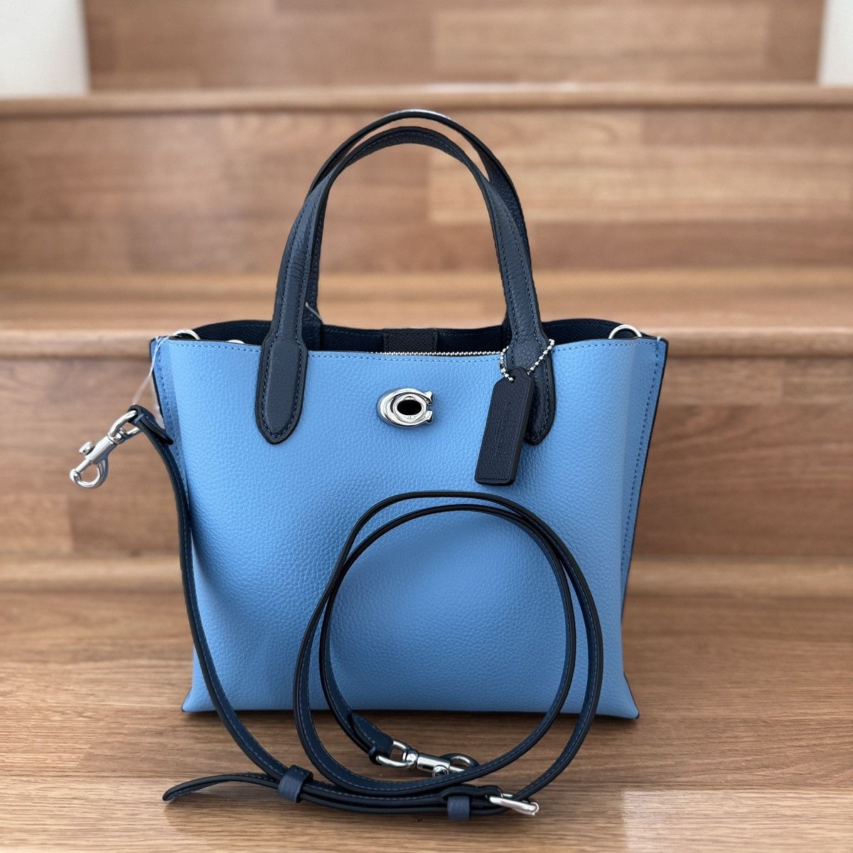 Coach Coach Willow Tote Bag 24 In Colorblock C8561-Pool Multi Size ONE SIZE - 6 Thumbnail