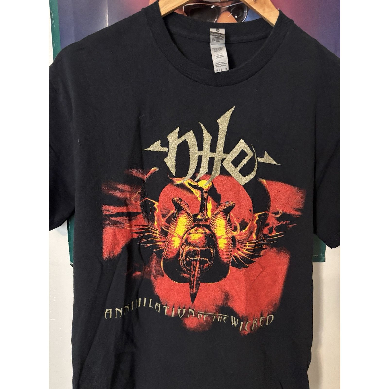 The Unbranded Brand Nile Annihilation Of The Wicked 2005 Tour Heavy Metal T Size US M / EU 48-50 / 2 - 3 Thumbnail