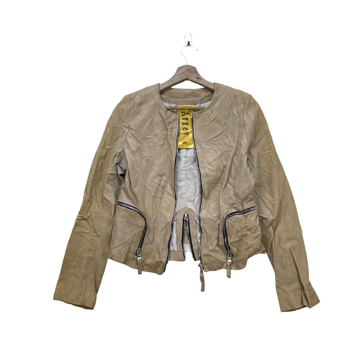 Genuine Leather × Japanese Brand Japanese Brand Andrew Lamb Leather Jacket Size M / US 6-8 / IT 42-44 - 1 Thumbnail