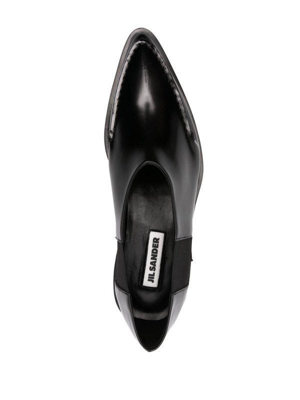 Jil Sander o1y1025 Leather Loafers in Black Size US 5 / IT 35 - 4 Thumbnail