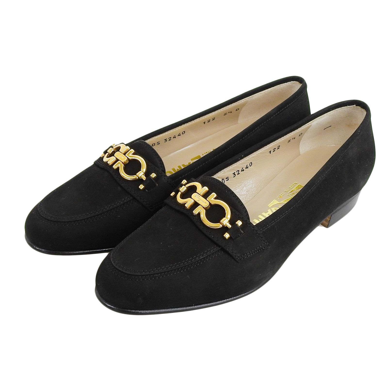 Salvatore Ferragamo Salvatore Ferragamo Salvatore Ferragamo BABS Nubuck Pumps Suede Shoes DUTY FREE for USA Size ONE SIZE - 1 Thumbnail