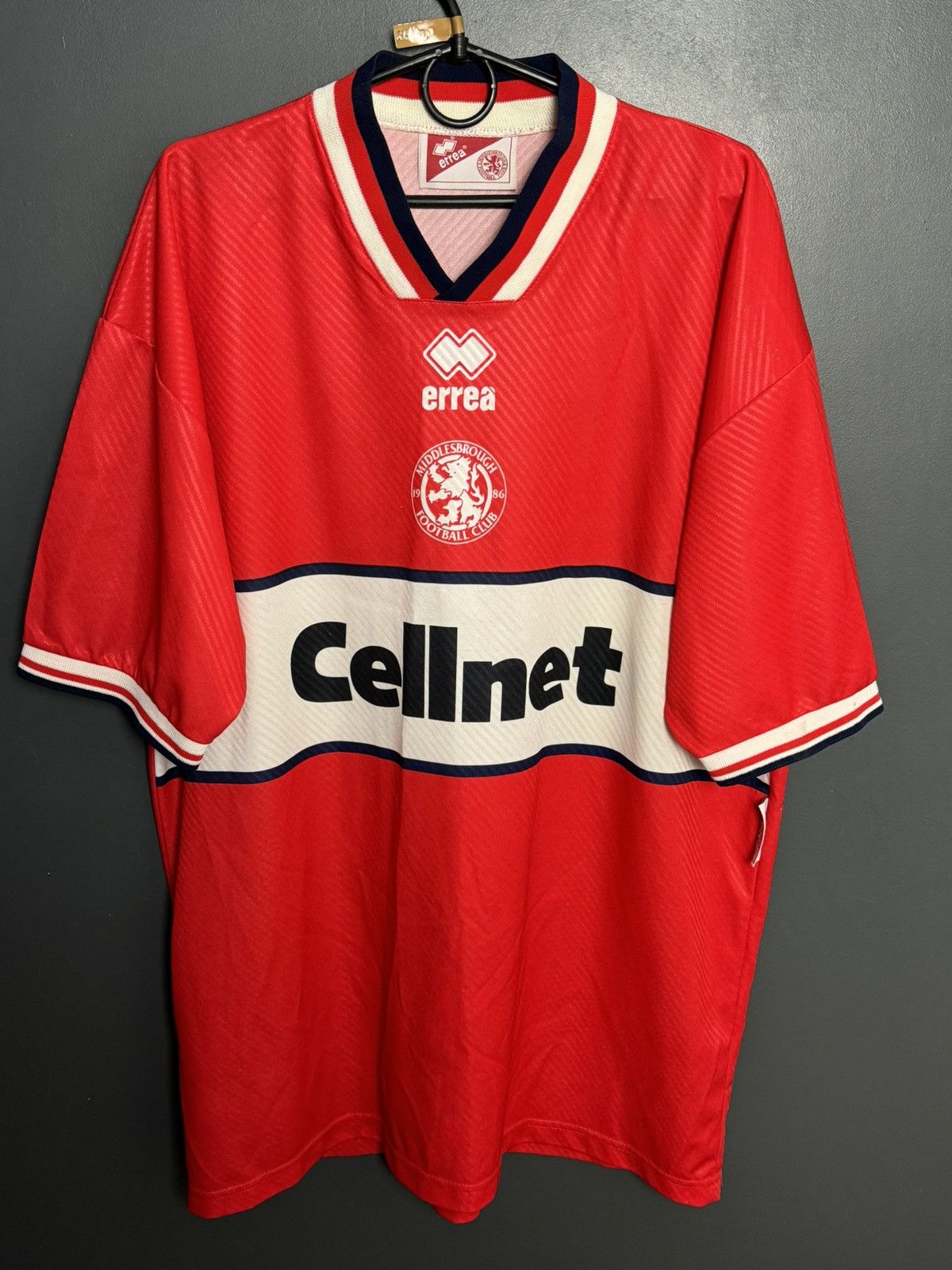 Errea Middlesbrough 97/98 Home Football Jersey Size US XXL / EU 58 / 5 - 1 Thumbnail