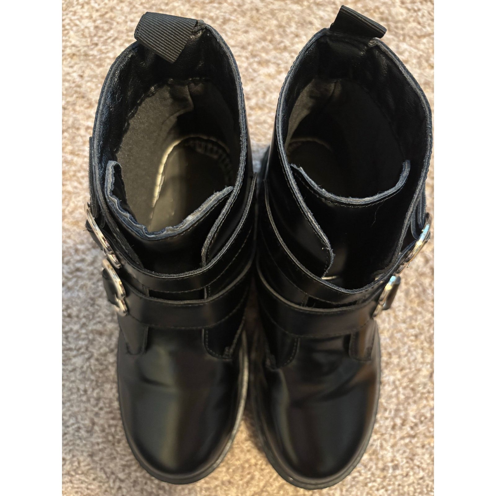 The Unbranded Brand Heart Buckle Combat Boots Size 8 Size US 8 / IT 38 - 7 Thumbnail