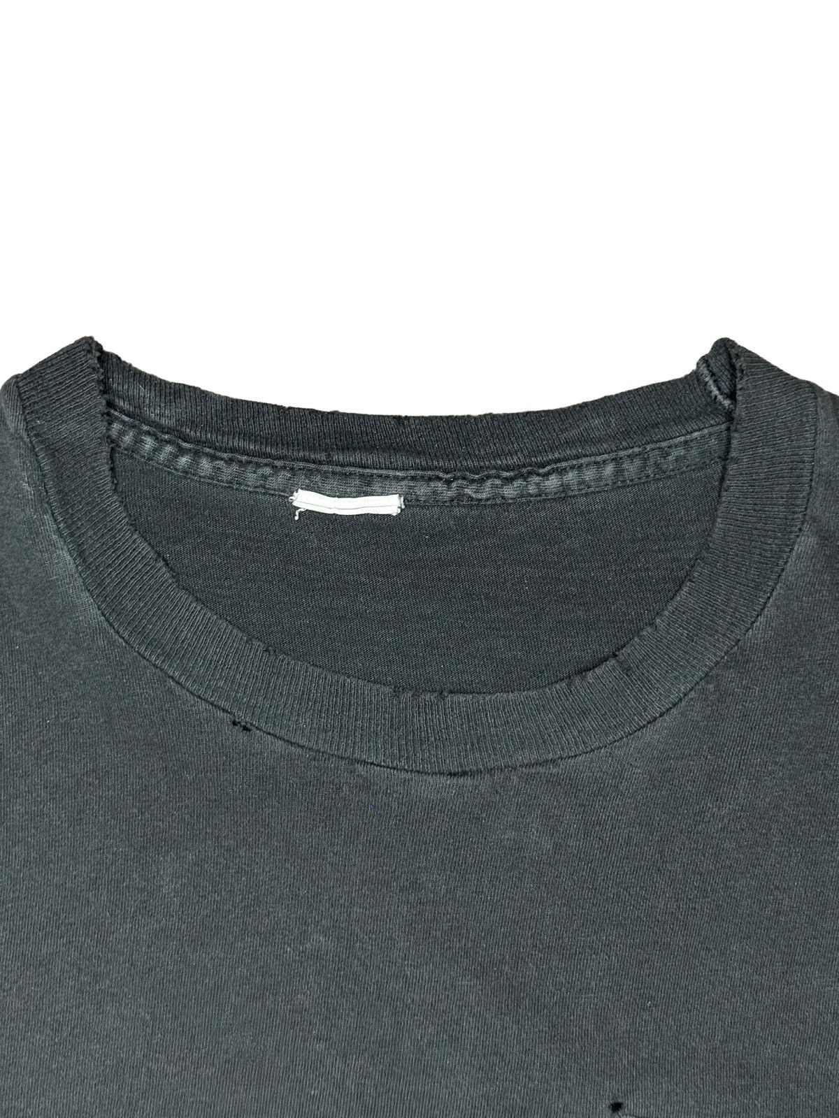 Vintage Vintage 90s Black Pocket Tee Faded Size US XL / EU 56 / 4 - 4 Thumbnail