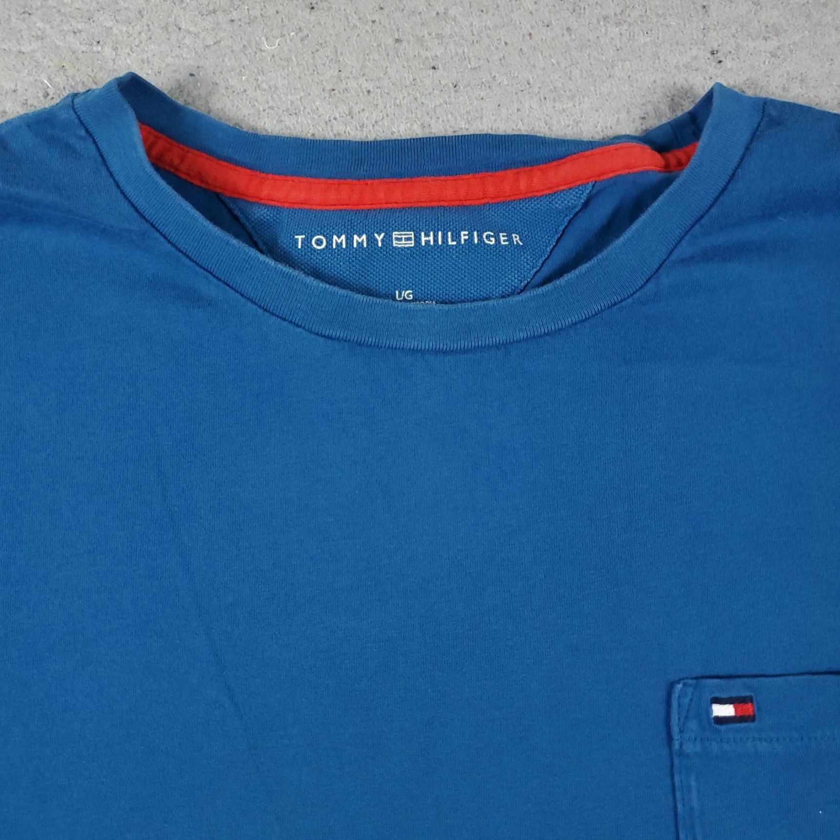 Tommy Hilfiger Tommy Hilfiger T-Shirt Mens Large Blue Casual Short Sleeve Crew Neck Regular Fit Size US L / EU 52-54 / 3 - 3 Thumbnail
