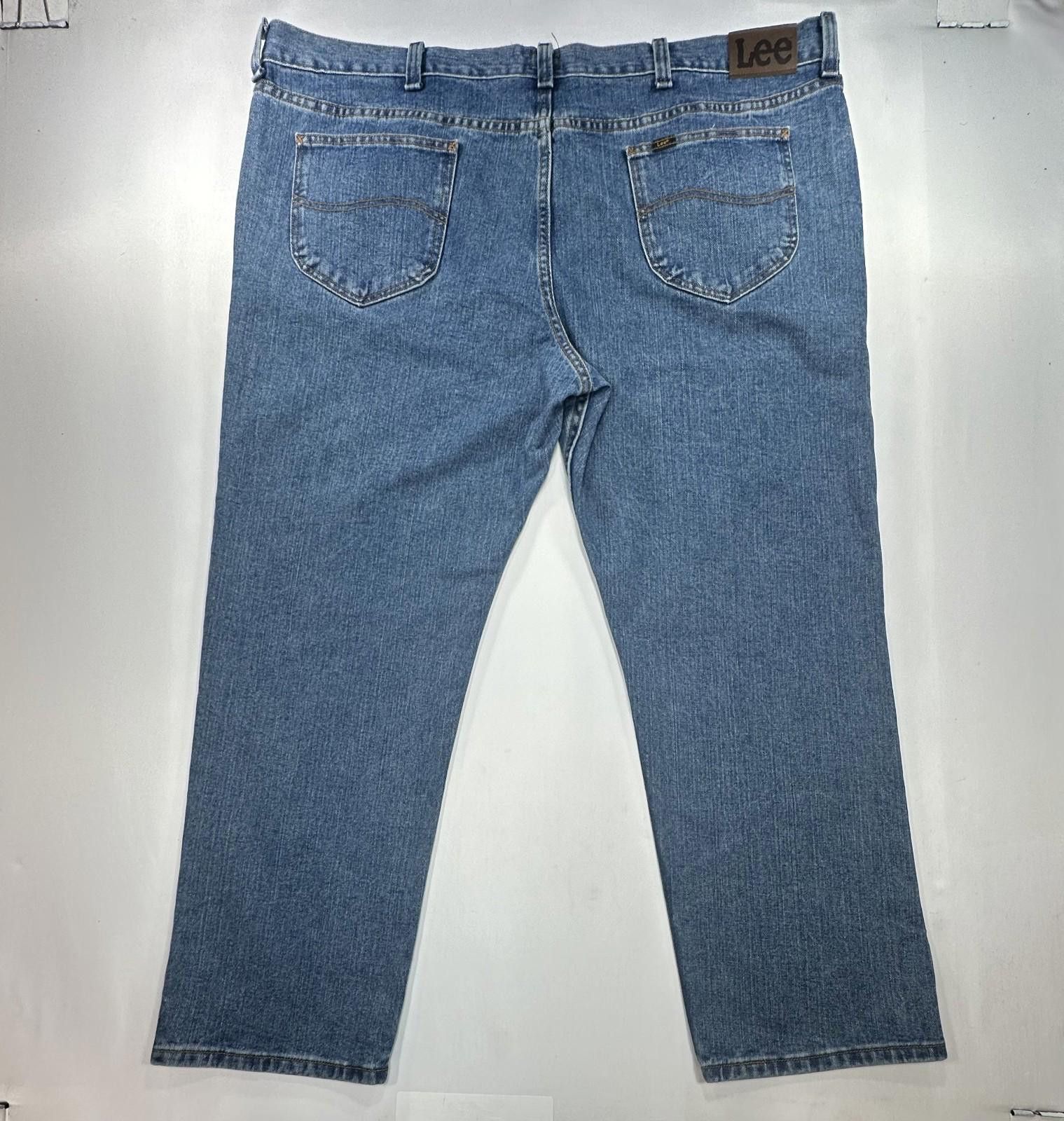 Lee Lee Regular Fit Straight Leg Denim Jeans Blue Mens 48/30 Size US 44 / EU 60 - 2 Thumbnail