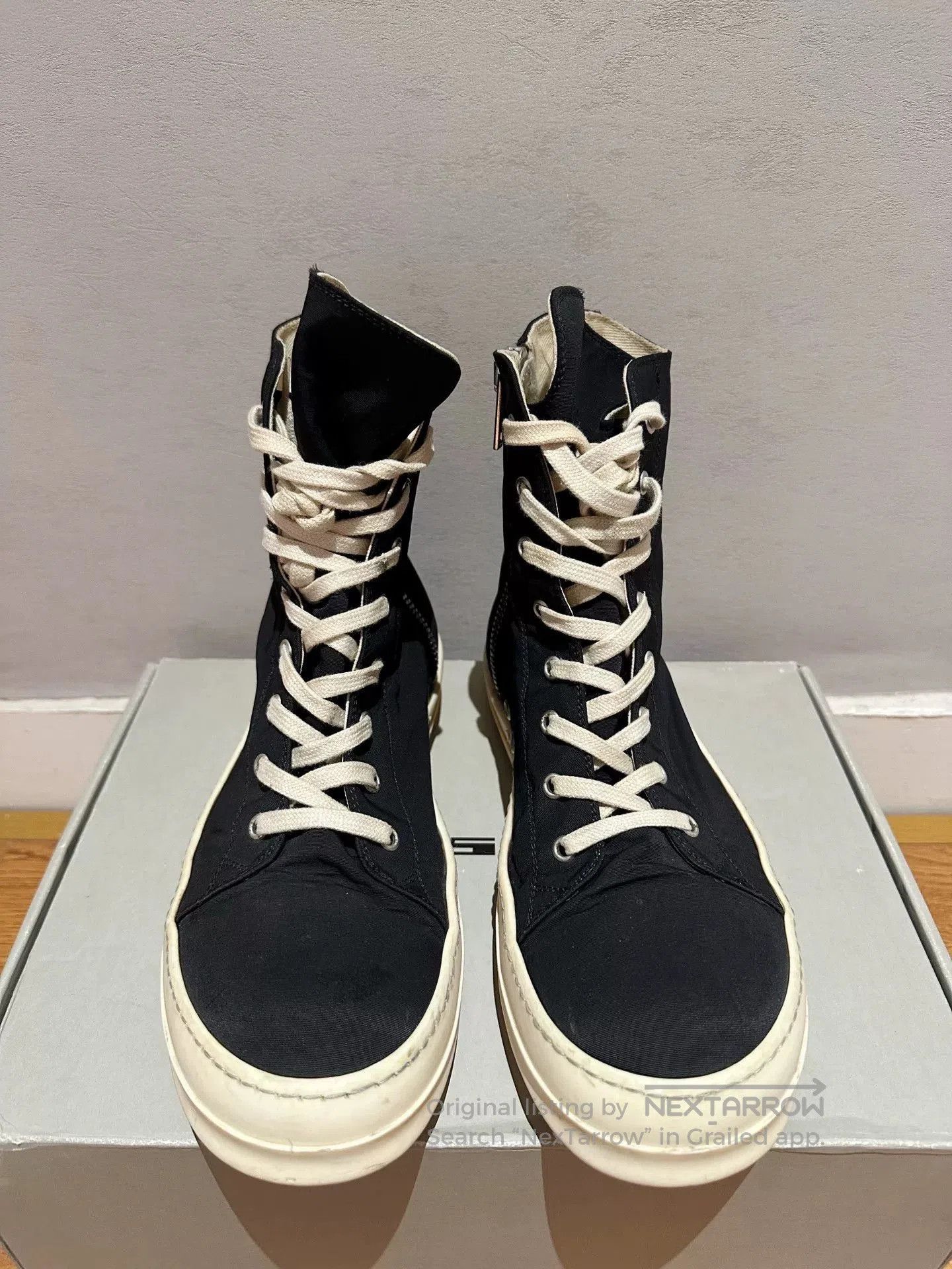 Rick Owens Drkshdw Rick Owens DRKSHDW High-Top Canvas. Size US 8 / EU 41 - 2 Thumbnail