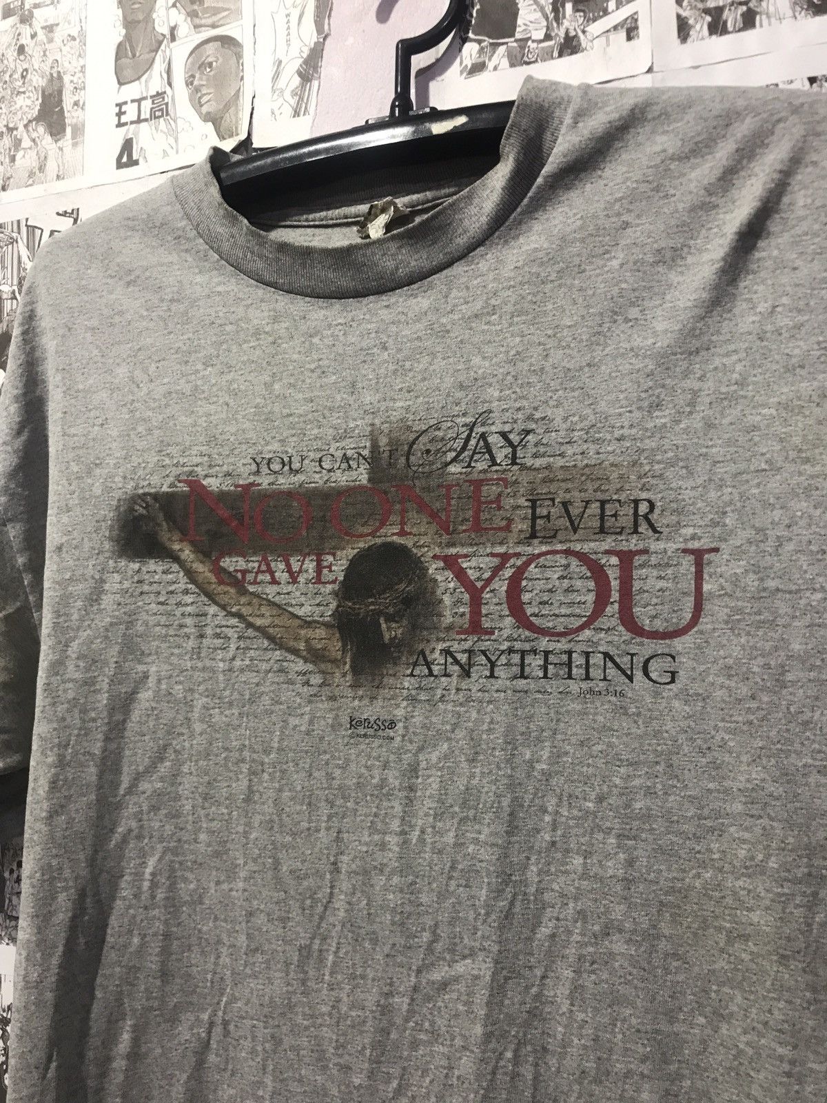 Vintage Vintage Jesus You can Say No One Even Gave You Anything Size US L / EU 52-54 / 3 - 3 Thumbnail