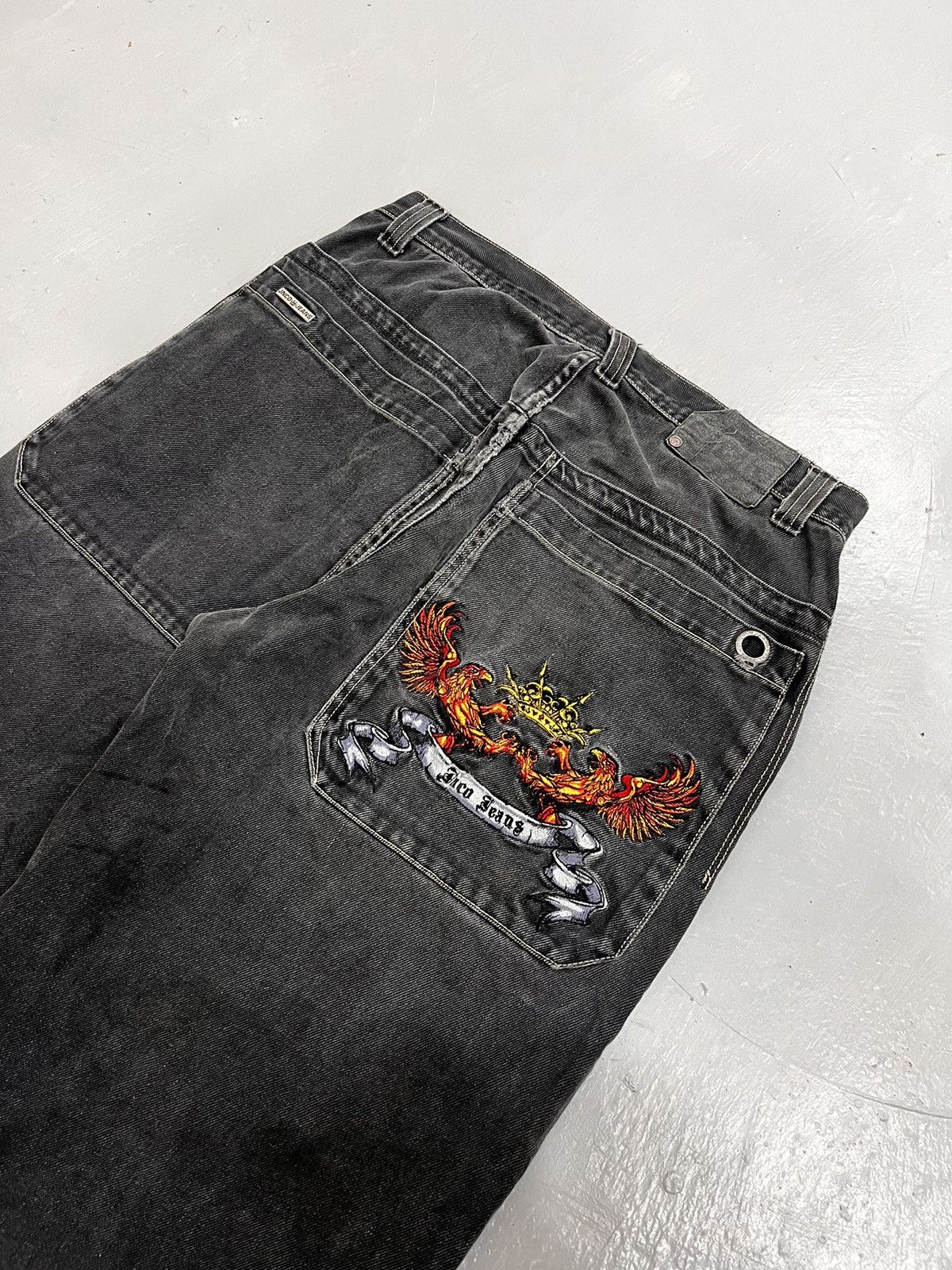 Vintage 90’s JNCO black high quality phoenix jeans