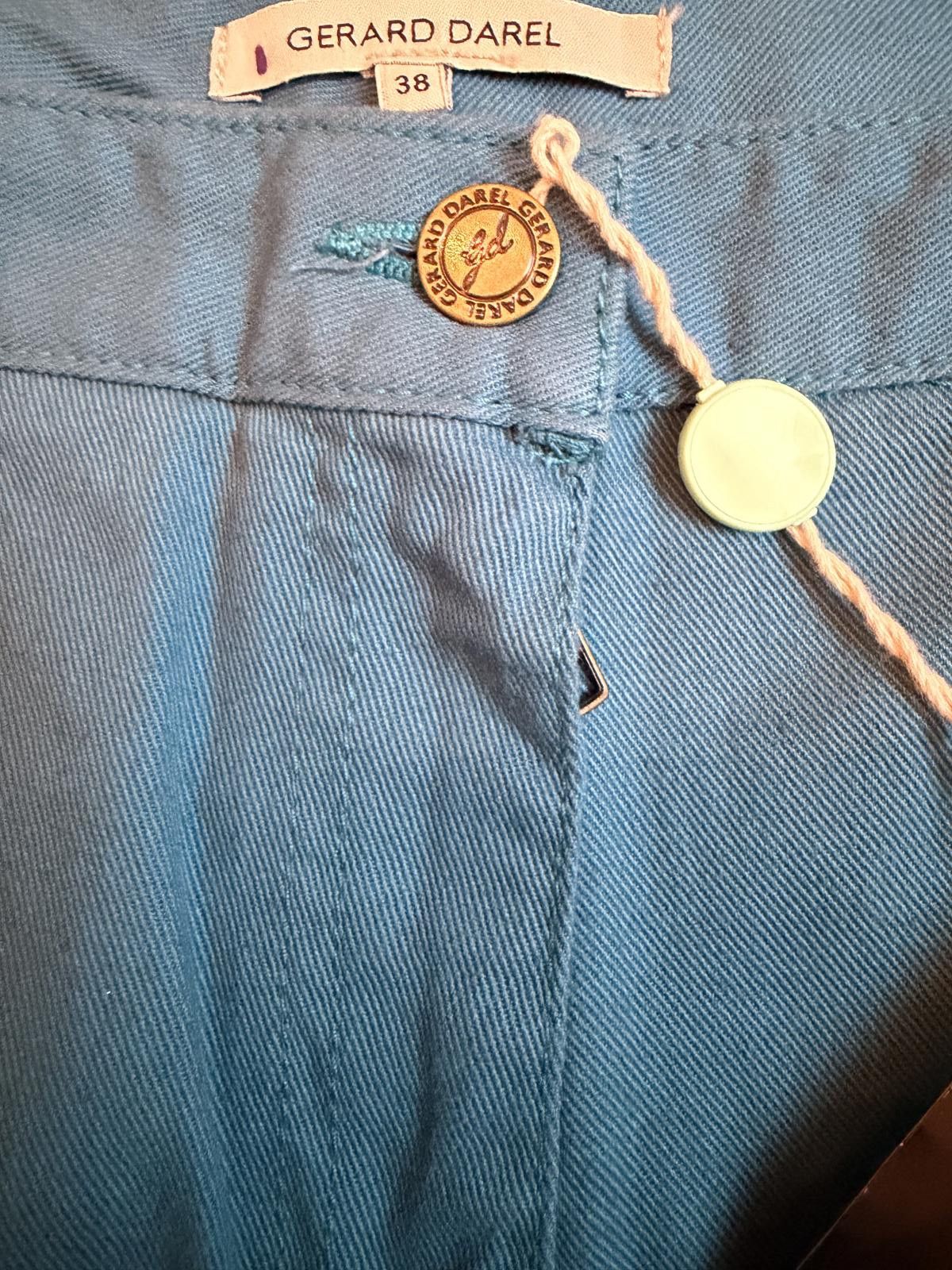 Other Gerard Darel Women's Light Blue Flared Pants Size 38 Size 28" / US 6 / IT 42 - 2 Thumbnail