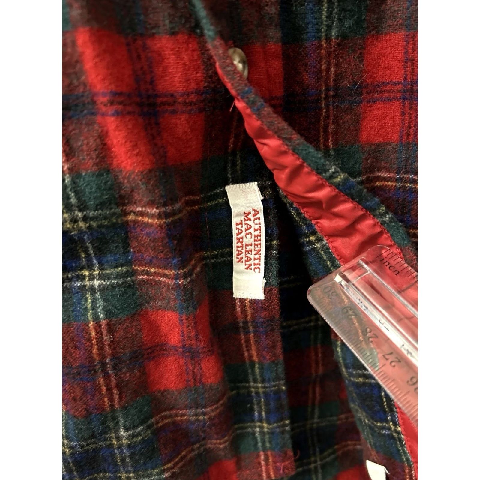 Pendleton VINTAGE Pendleton Shirt Mens XL Red Made In USA Mac Lean Tartan Flannel Plaid Size US XL / EU 56 / 4 - 7 Thumbnail