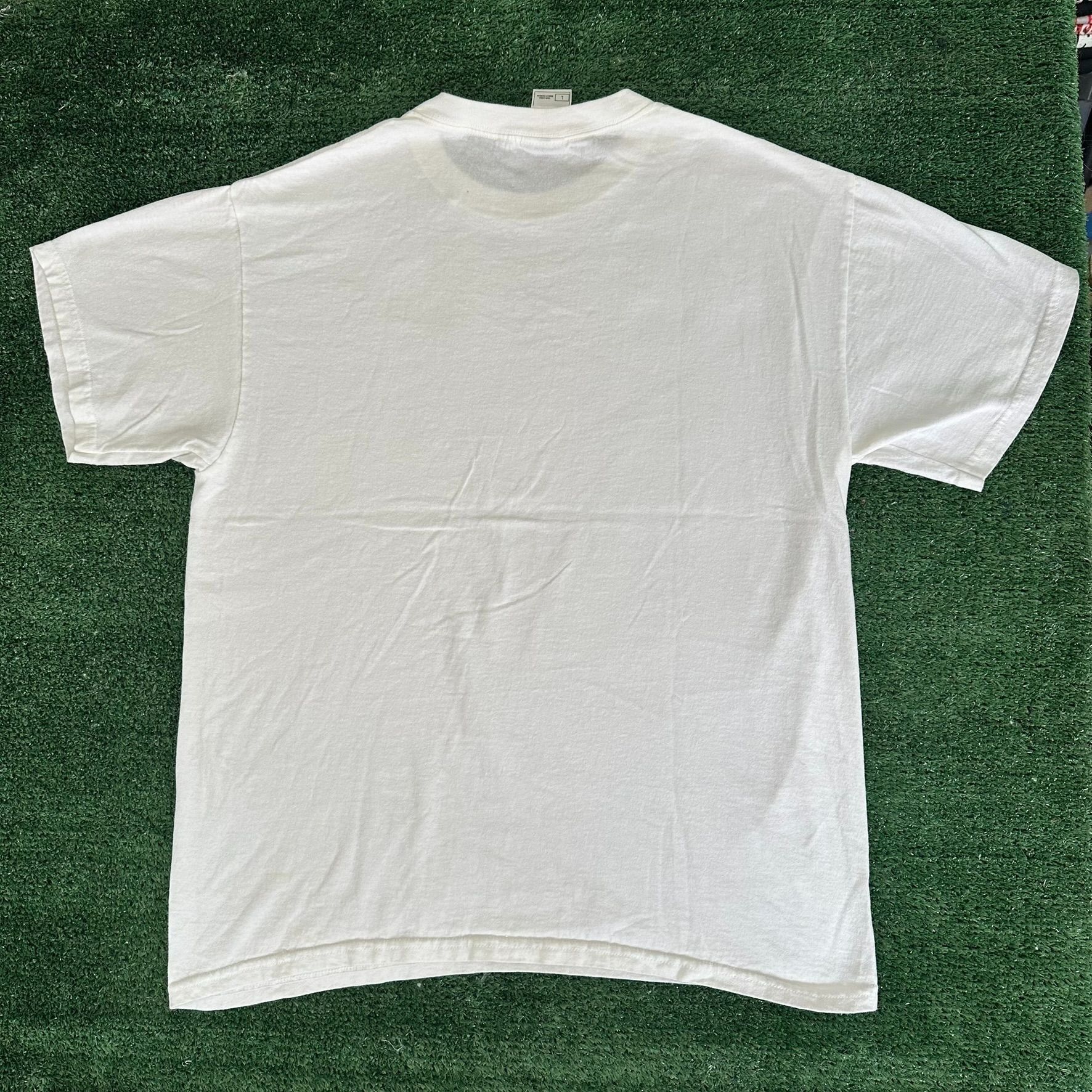 Fruit Of The Loom Vintage Y2K NYC New York City Spell Out T-Shirt White Hip Ho Size US L / EU 52-54 / 3 - 4 Thumbnail