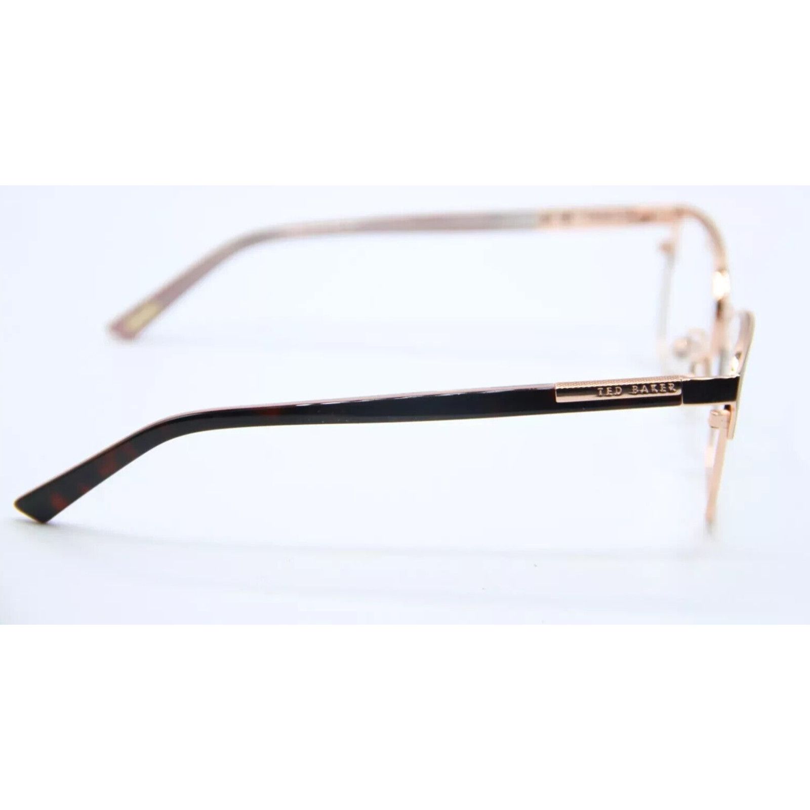 Ted Baker TED BAKER LONDON B248 BRN BROWN PINK GOLD FRAMES EYEGLASSES Size ONE SIZE - 3 Thumbnail