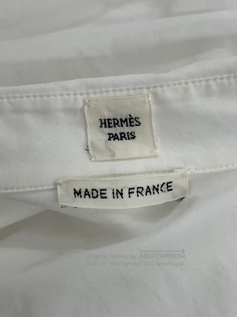 Hermes Hermes White Zipper Shirt Jacket Size XXS / US 00 / IT 34 - 4 Thumbnail