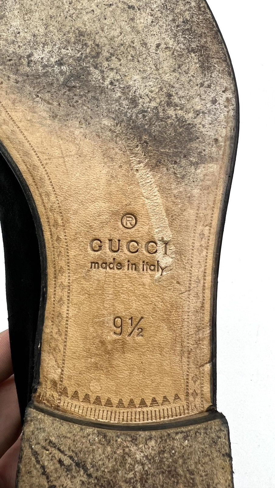 Gucci GUCCI Loafers Suede Leather Shoes HORSEBIT Buckle Black Mens Size US 10 / EU 43 - 15 Thumbnail