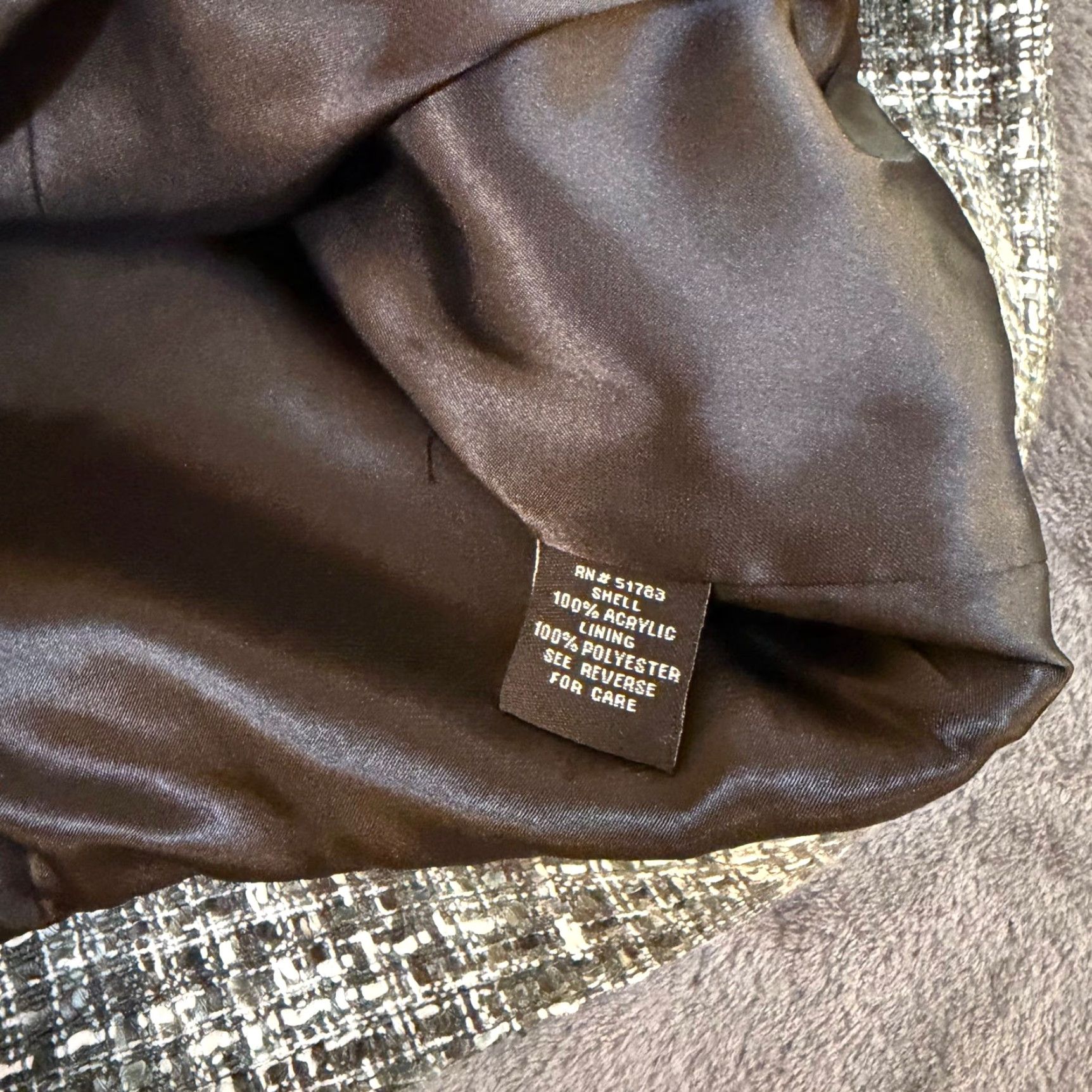 Vintage Maurices Black Trim Tweed Jacket Career Business Work Blazer Womens Medium Size M / US 6-8 / IT 42-44 - 5 Thumbnail