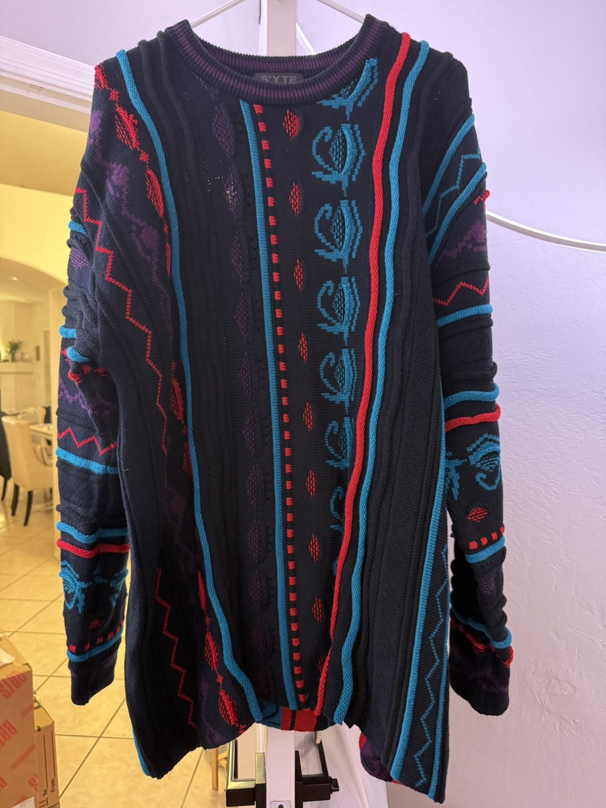 Yohji Yamamoto Yohji Yamamoto SYte Bulky Wool 3D Multi-Color Pullover Knit Size US M / EU 48-50 / 2 - 1 Thumbnail