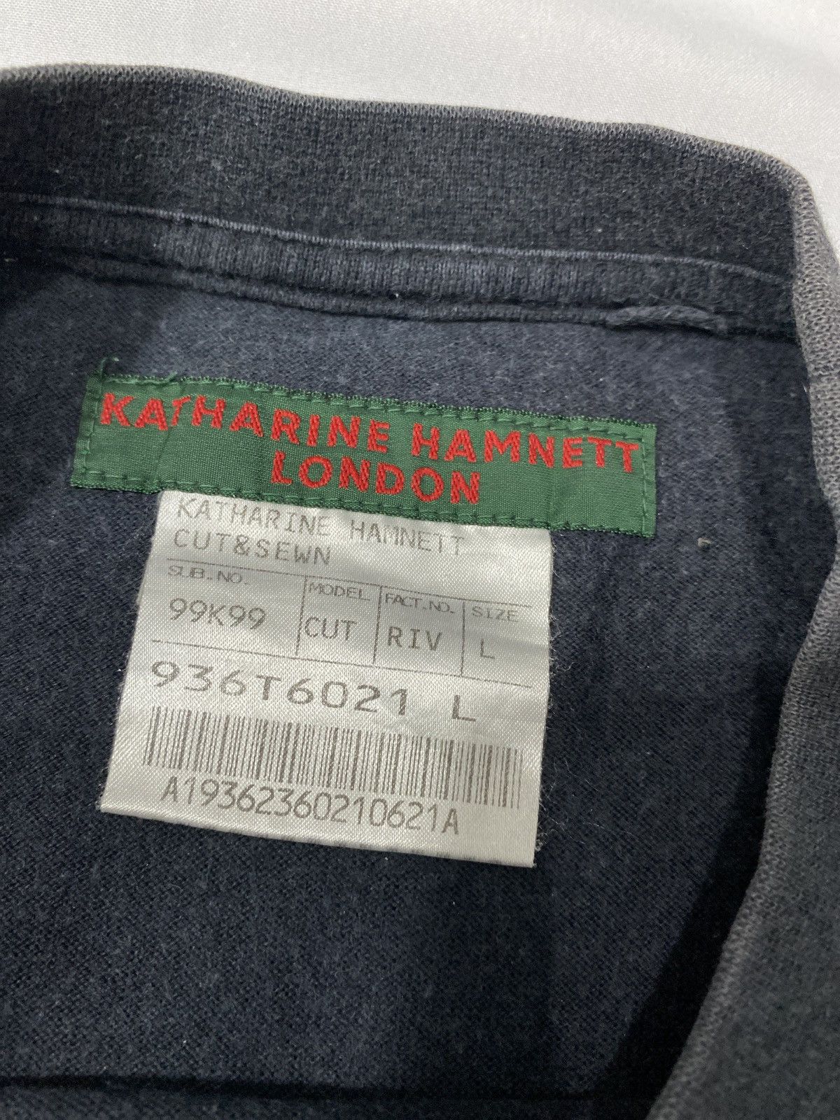 Katharine Hamnett London 90’s Katharine Hamnett London “Switch Off” Tshirt Size US L / EU 52-54 / 3 - 4 Thumbnail