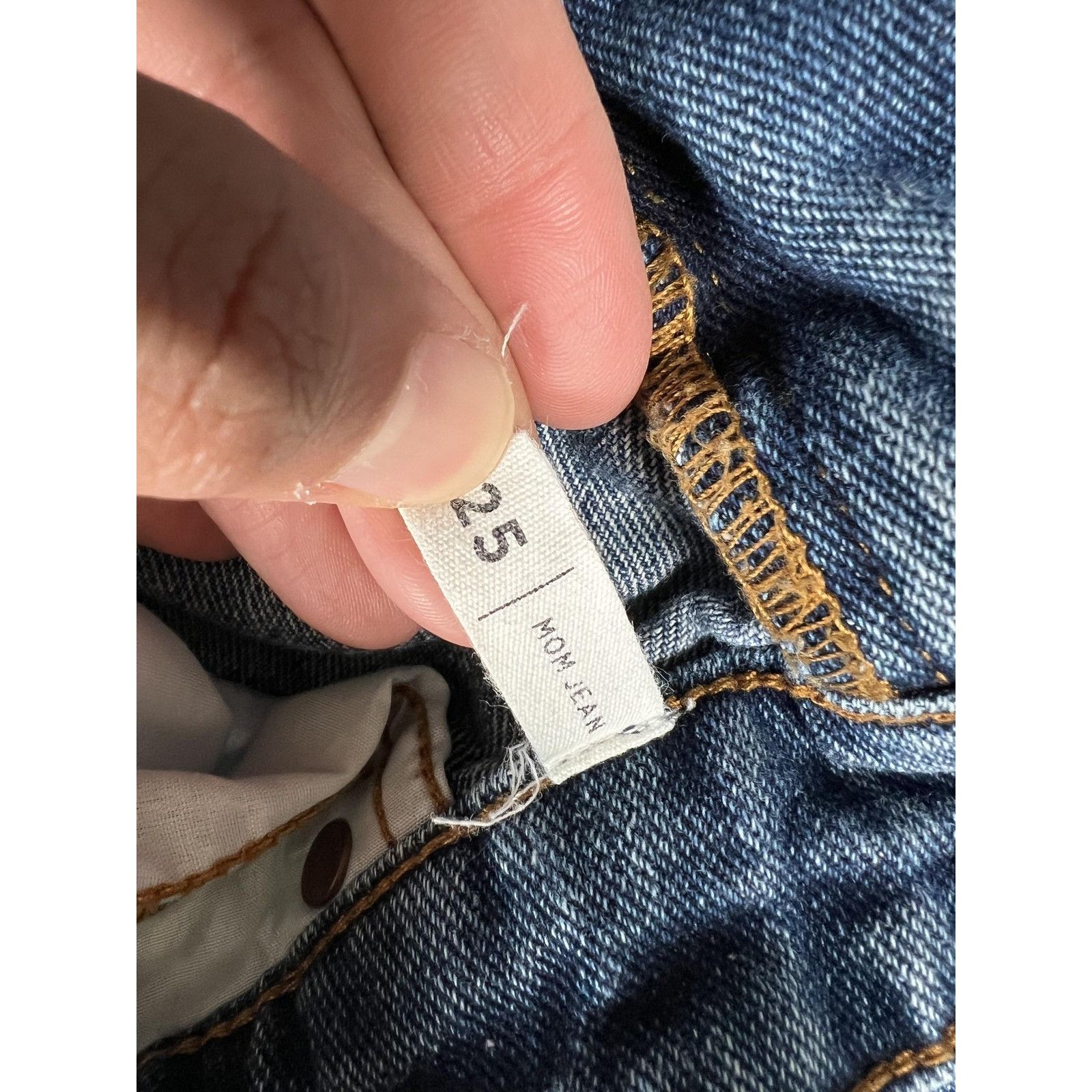 Pacsun PacSun Jeans Women's 25 Blue Mom Jean Distressed Knees High Size 25" / US 0 / IT 36 - 4 Thumbnail