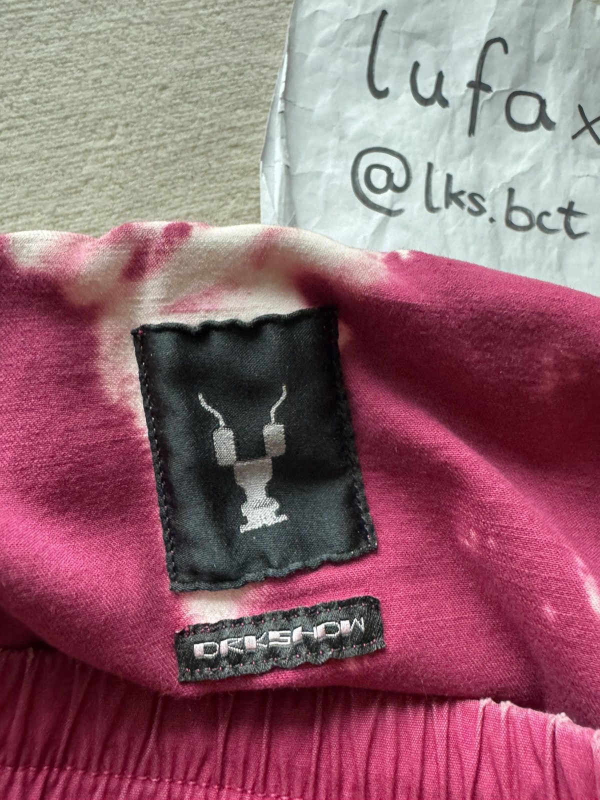 Rick Owens × Rick Owens Drkshdw * SAMPLE * FW19 LARRY DRKSHDW FUXIA PINK DEGRADE CREATCH Size US 30 / EU 46 - 10 Thumbnail